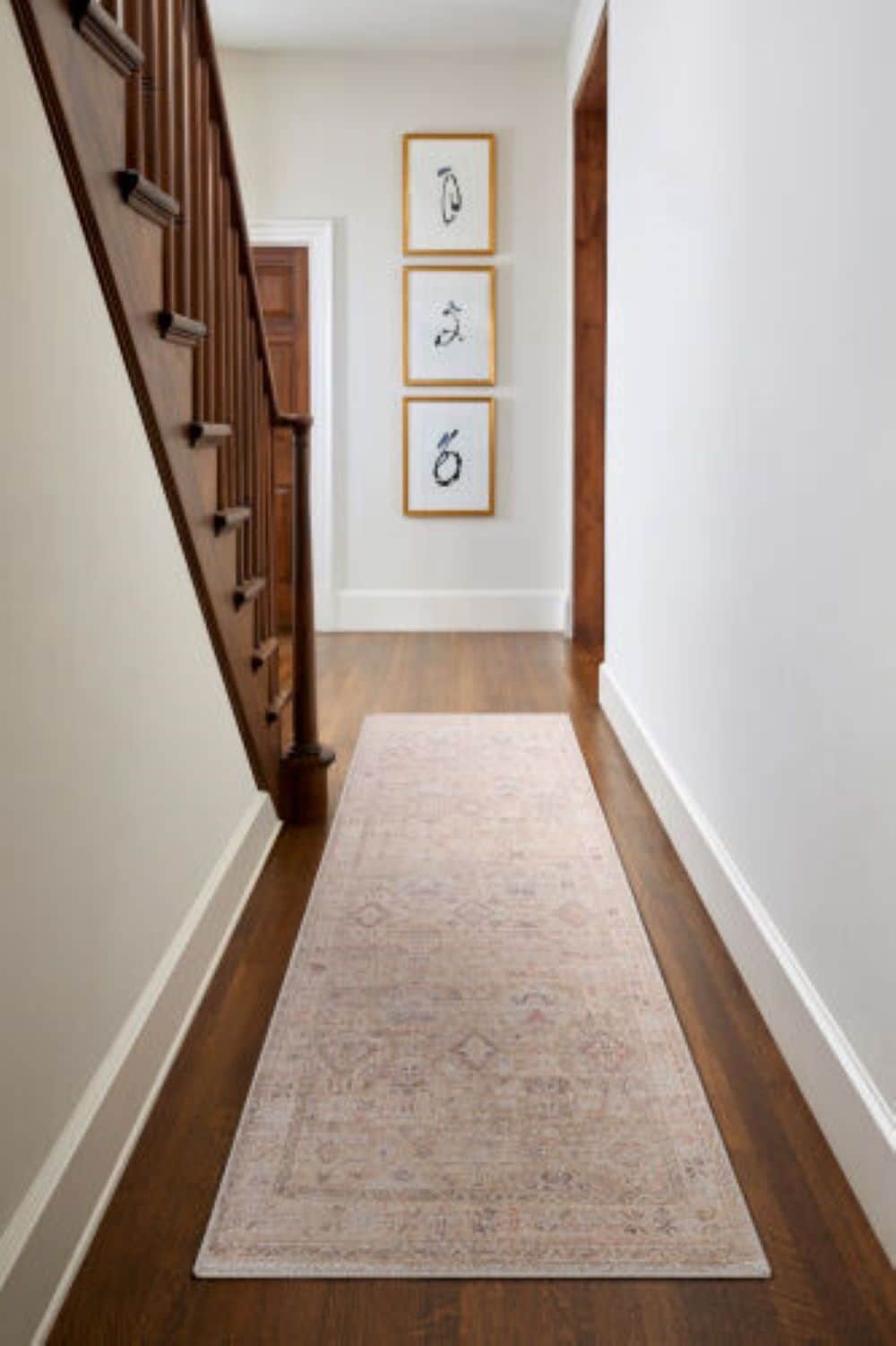 Marlene Cream Polyester Vintage Medallion Area Rug 6'6" x 9'