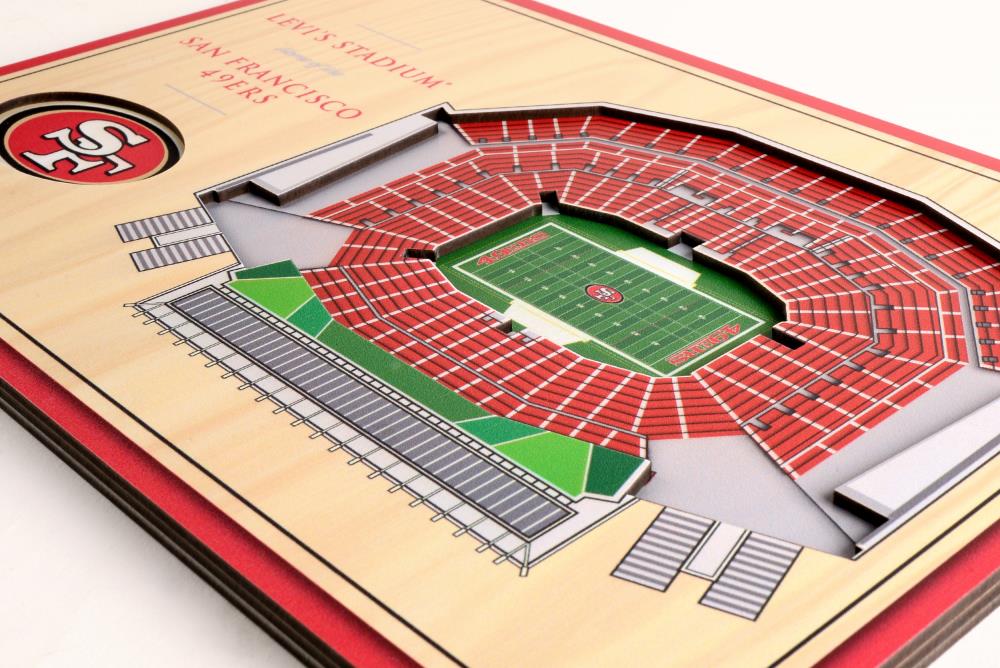 StadiumViews San Francisco 49ers 8-in H x  W 3D Art in the Wall Art  department at 