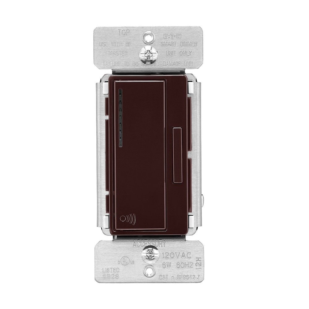 Eaton RF9642-ZDB Z-Wave Plus 3-way Smart Compatible LED Decorator Companion Dimmer Brown