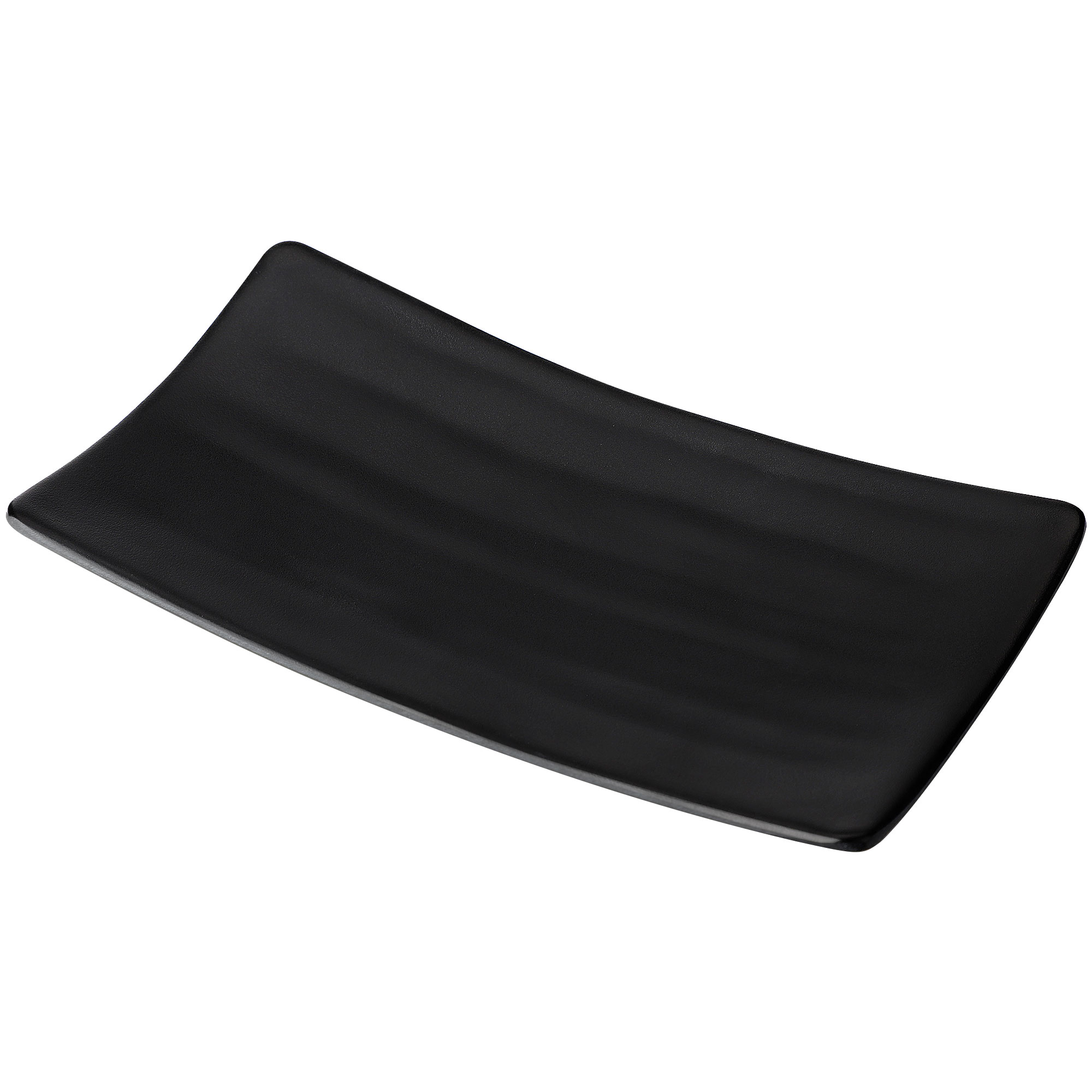 Unique Bargains - Dinnerware Rectangle Shaped Sushi Serving Dish Plate Black