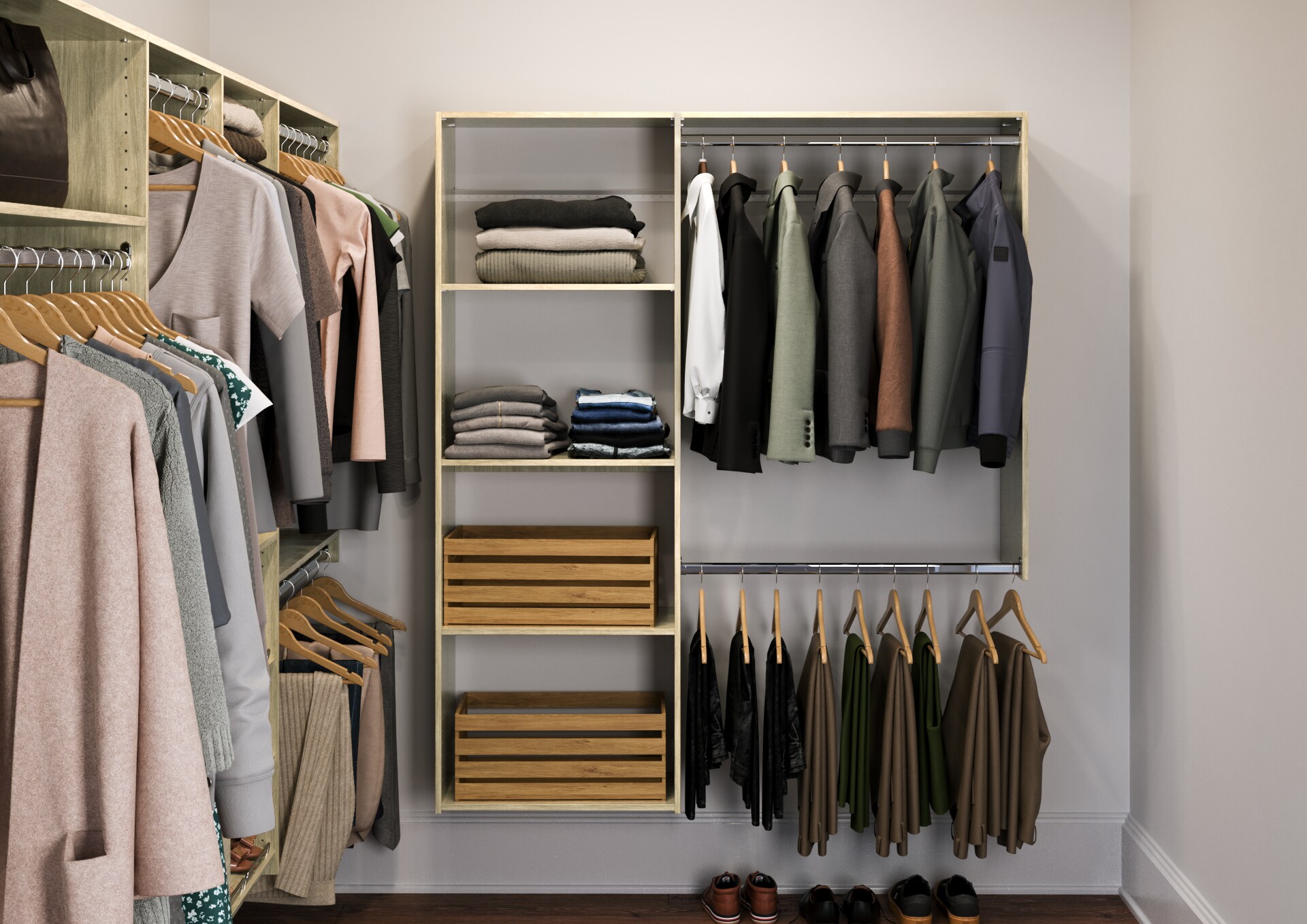 Easy Track PH59-MJ Wood-Closet-Kits - View #4