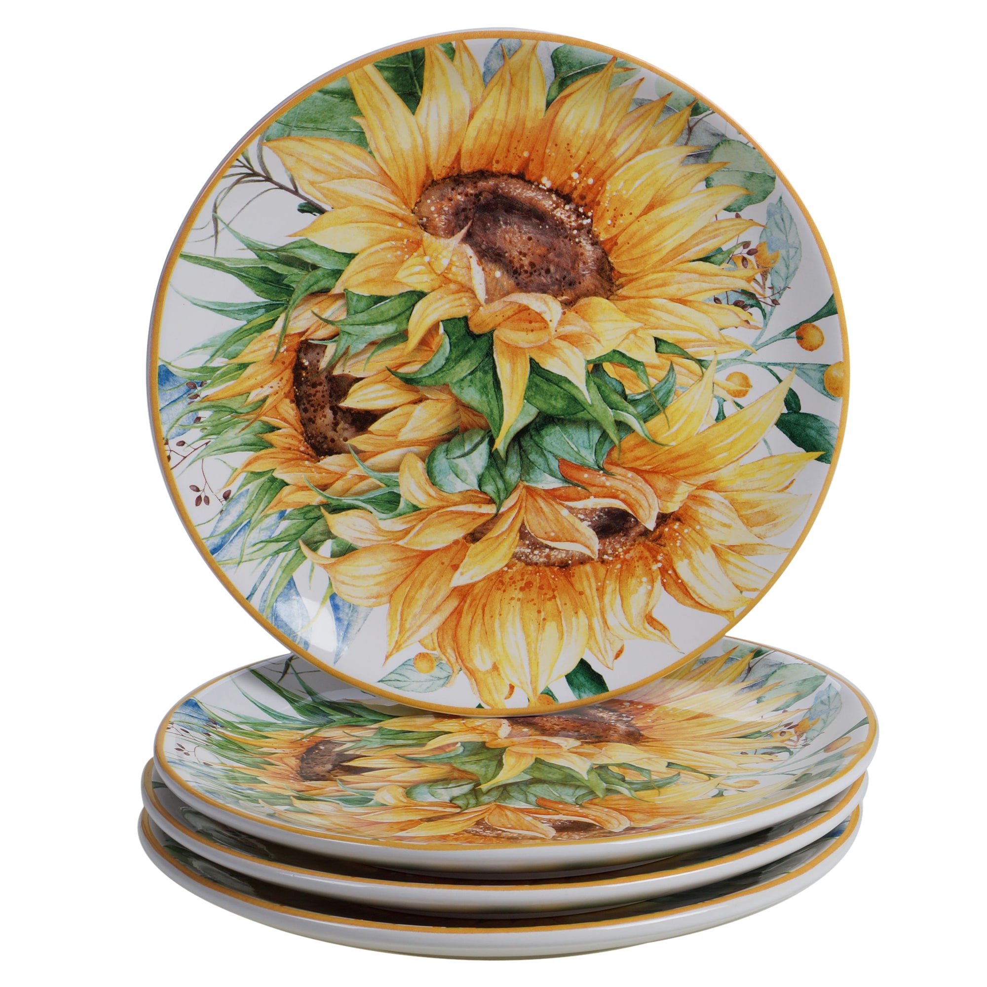 Sunflower Themed Cutting Board and Utensils 4 piece set