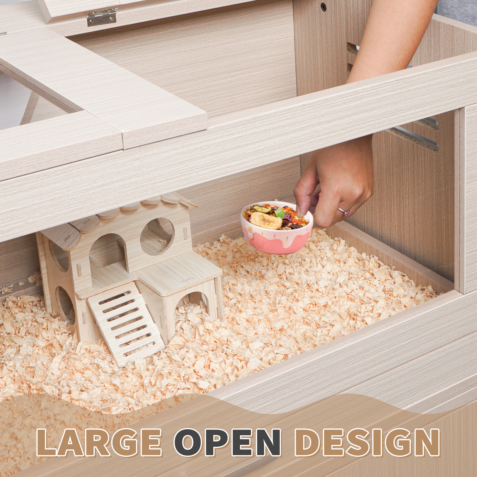 Kahomvis MEKN-QPW1-632 Chicken-Coops-Rabbit-Hutches - View #5