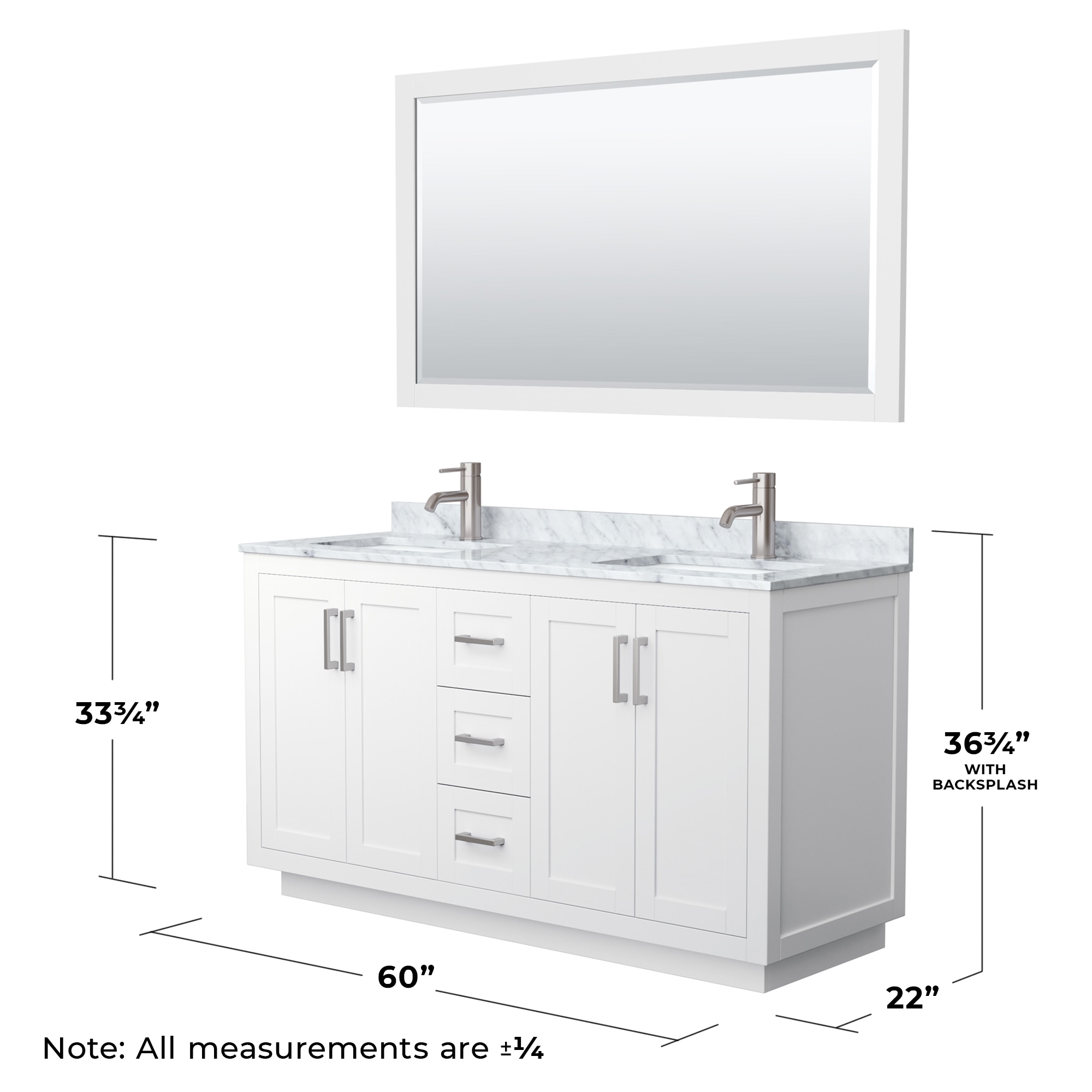 Wyndham Collection WCF292960DWHCMUNSM58 Bath-Vanity-Combo - View #6