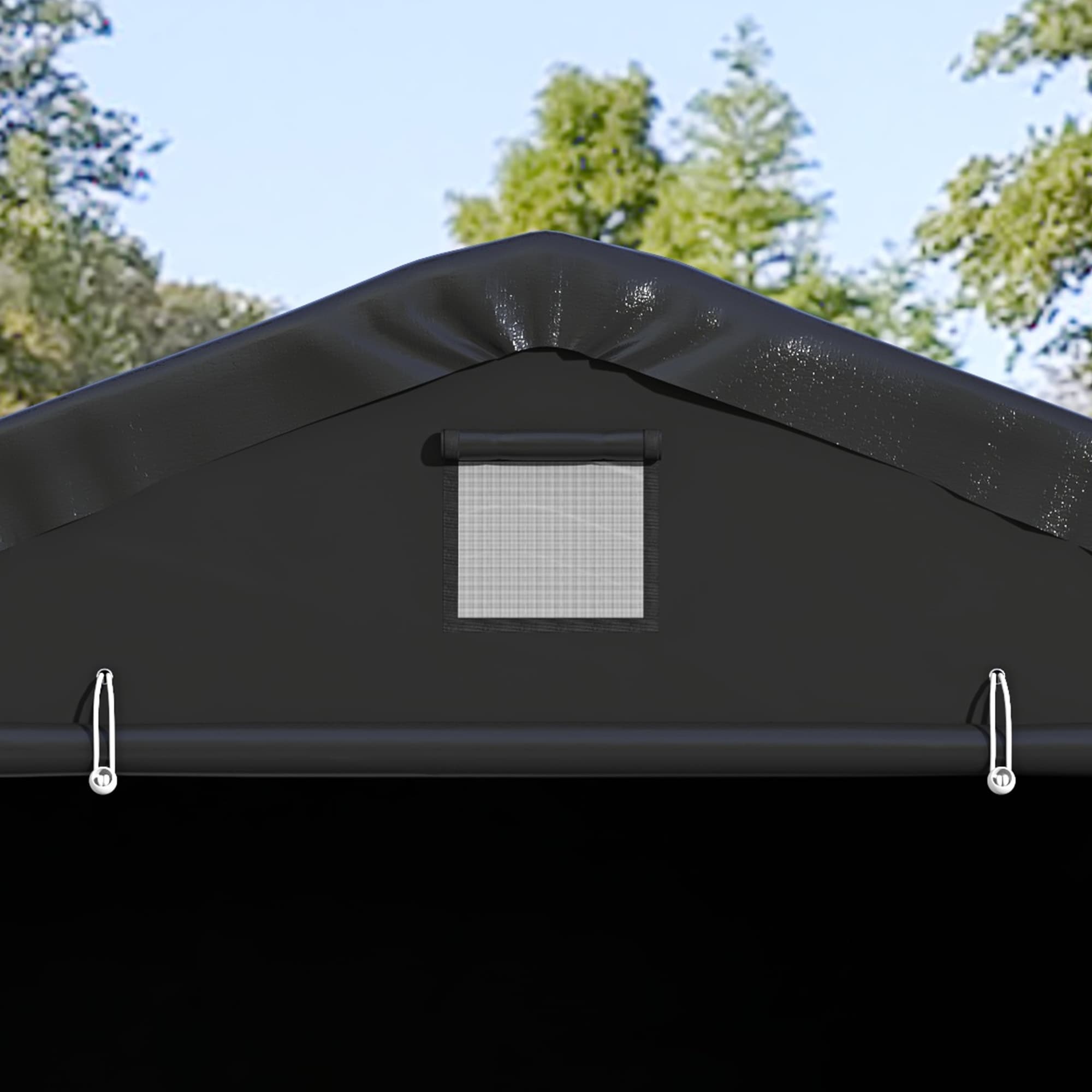 Outsunny 84C-451V00BK Carport-Covers - View #4
