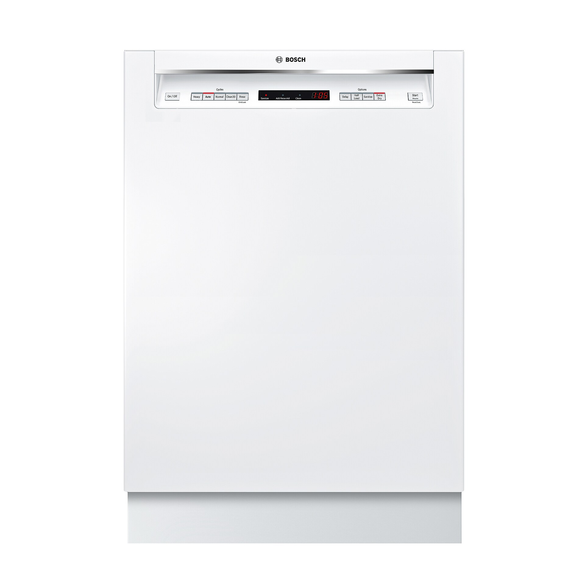 Bosch 300 Front Control 24 in Built In Dishwasher With Third Rack