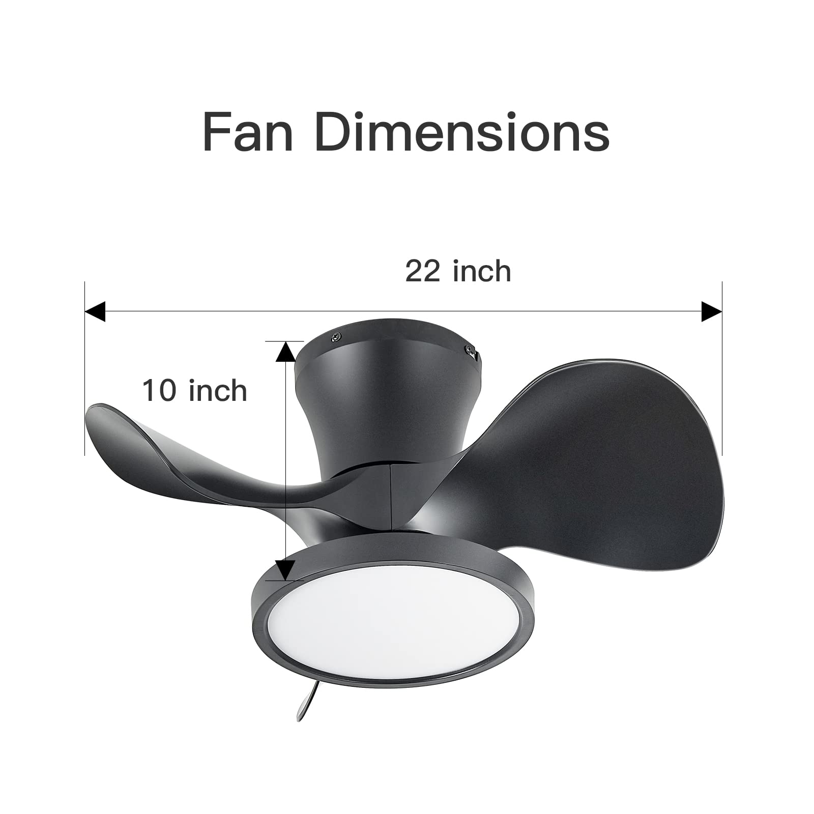 TALOYA TLY-F1-BK-X22 Ceiling-Fans - View #5