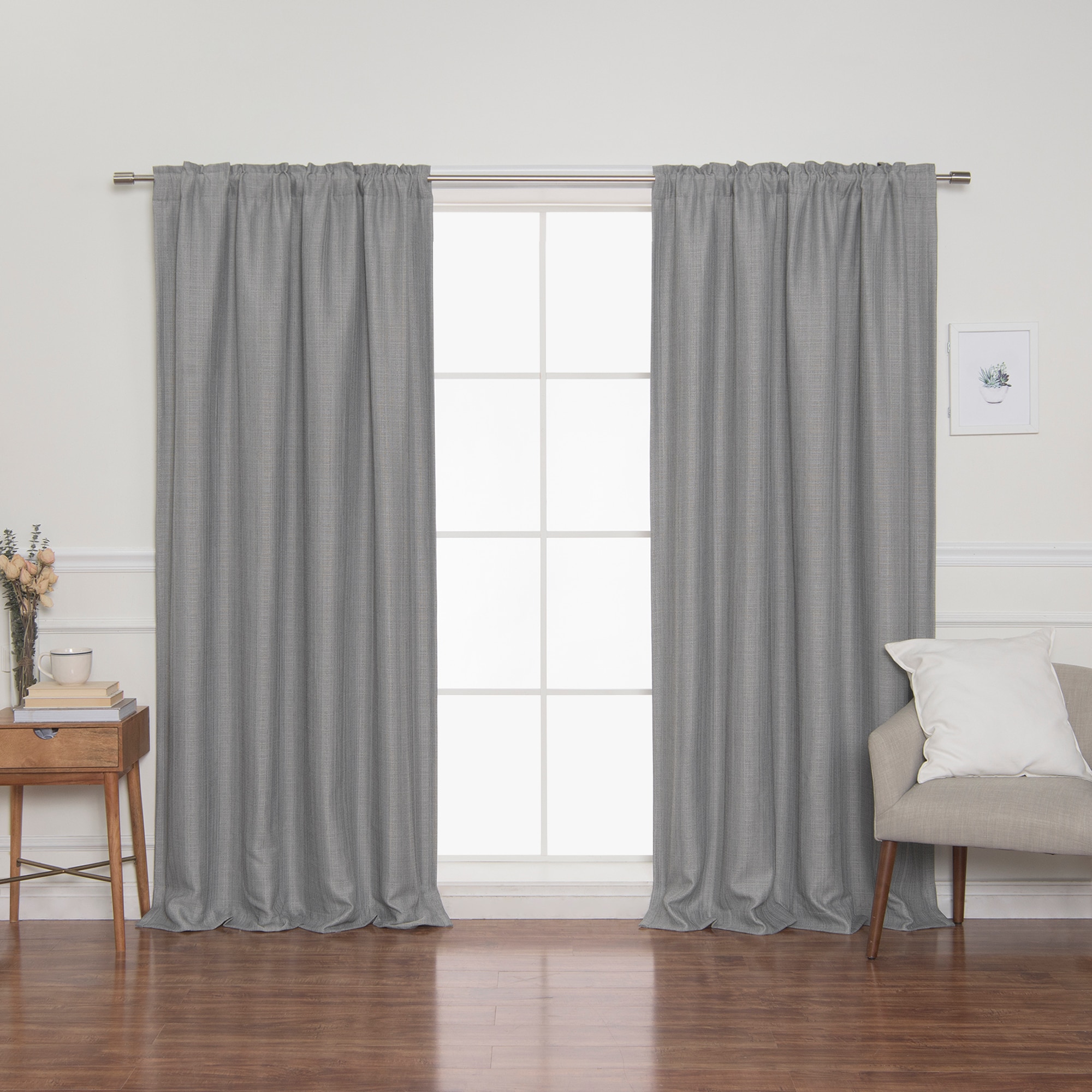Best Home Fashion JC-08-BAK-84-GREY curtains - View #6