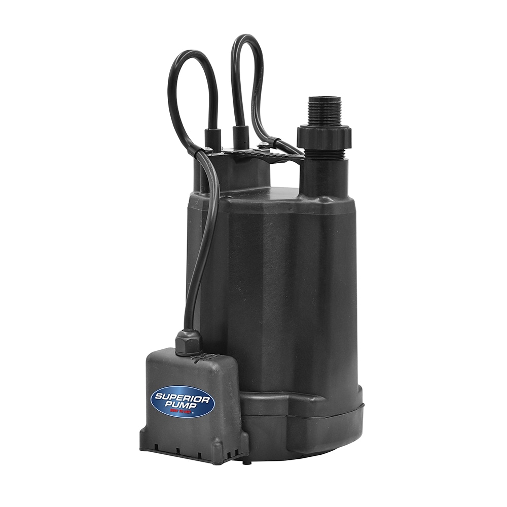 Superior Pump 91246 1/4-HP 120 -Volt 30-Gallon Thermoplastic Submersible utility pump