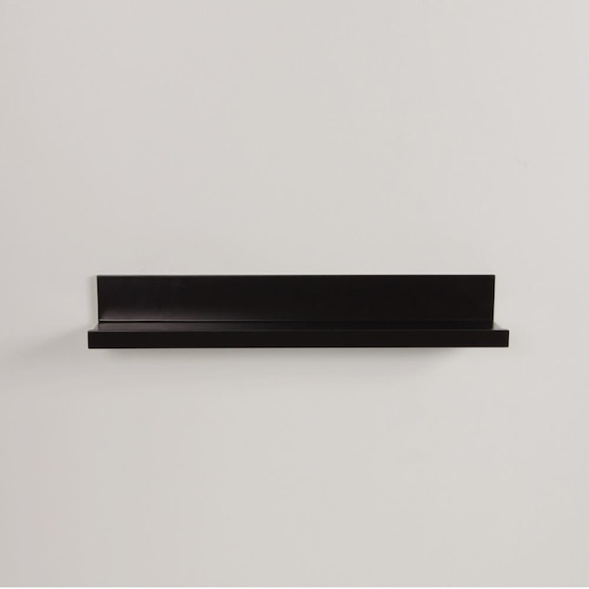 90 inch ledge-picture & art display BLACK  floating wall shelf almost 8ft