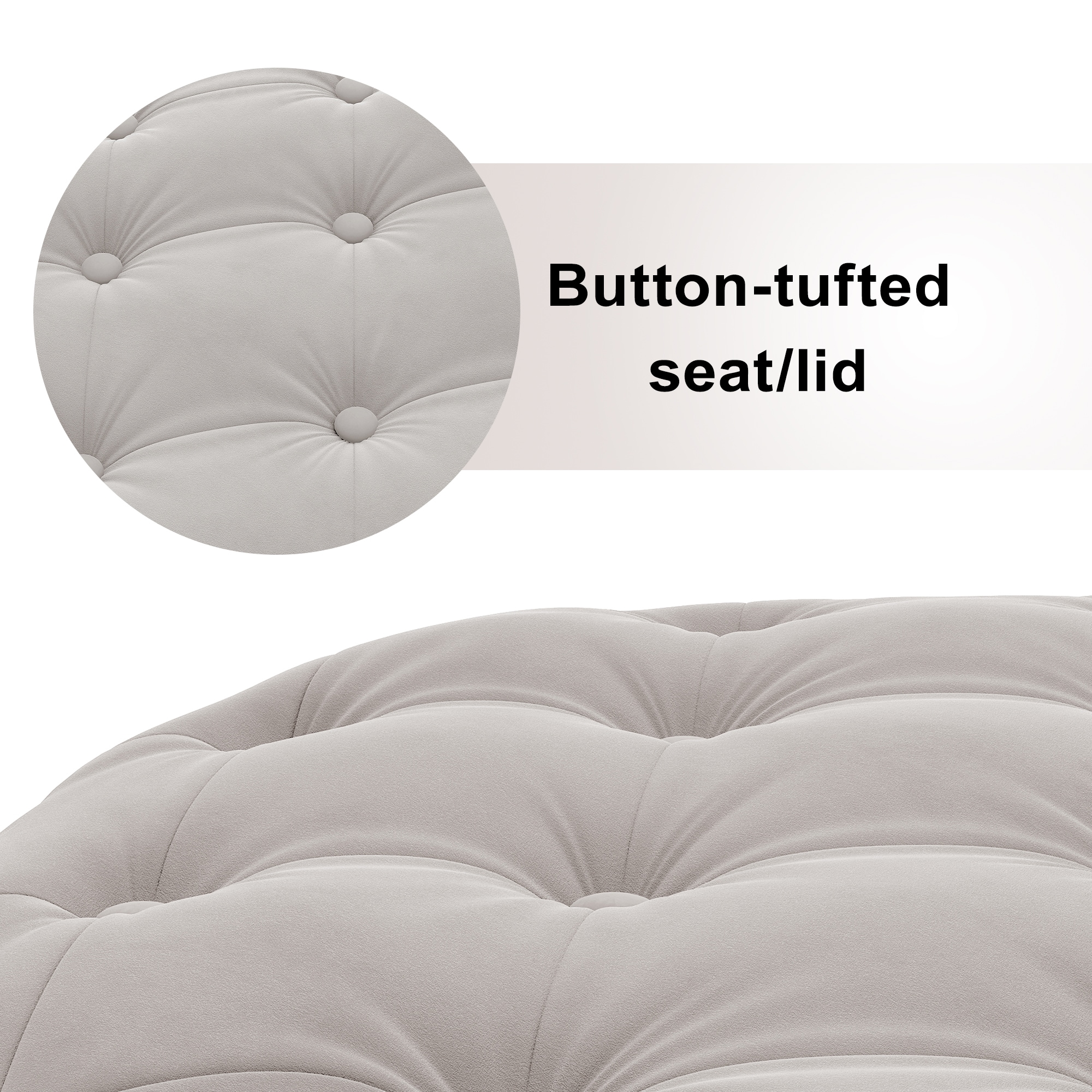 CASAINC MIYA BLUSH Indoor-Ottomans - View #5