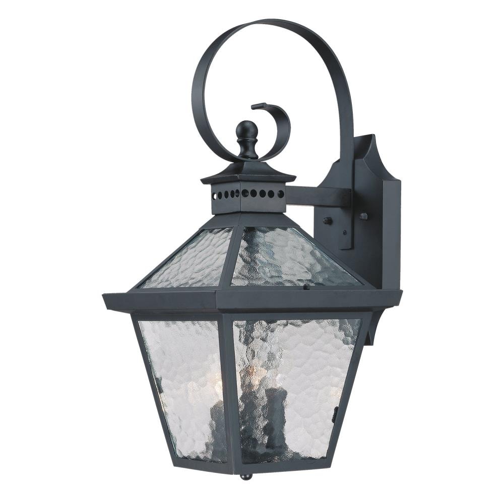 Acclaim Lighting 7672BK Bay Street 3 -Light 21-in H Matte Black Hardwired Outdoor Wall Light