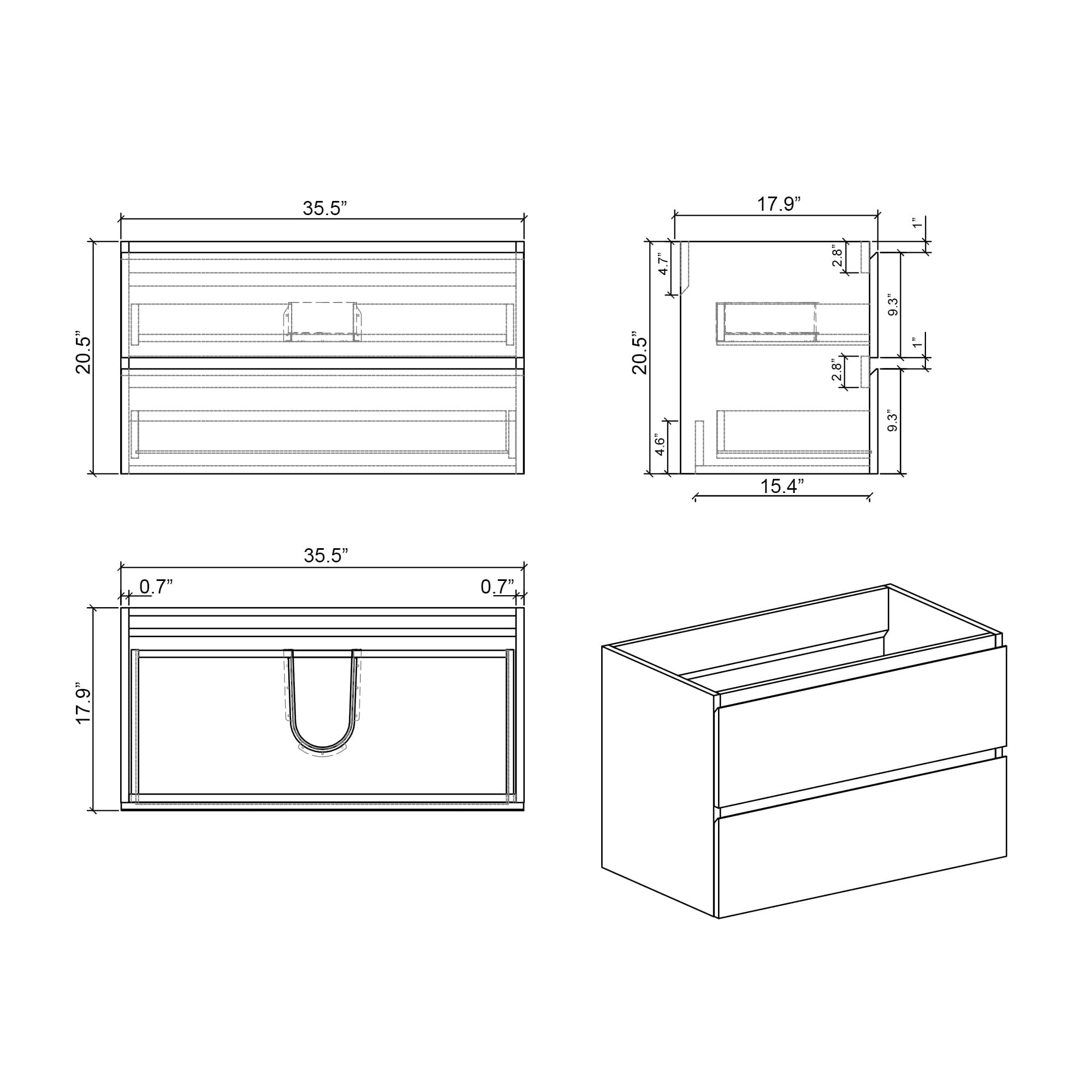 Roomfitters RF-W1865S00018 Bath-Vanity-Combo - View #6