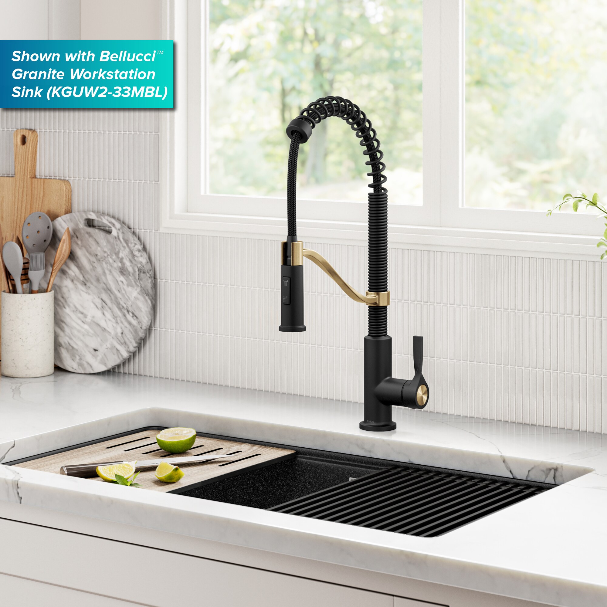 Kraus KPF-2635SFBBMB Kitchen-Faucets - View #3