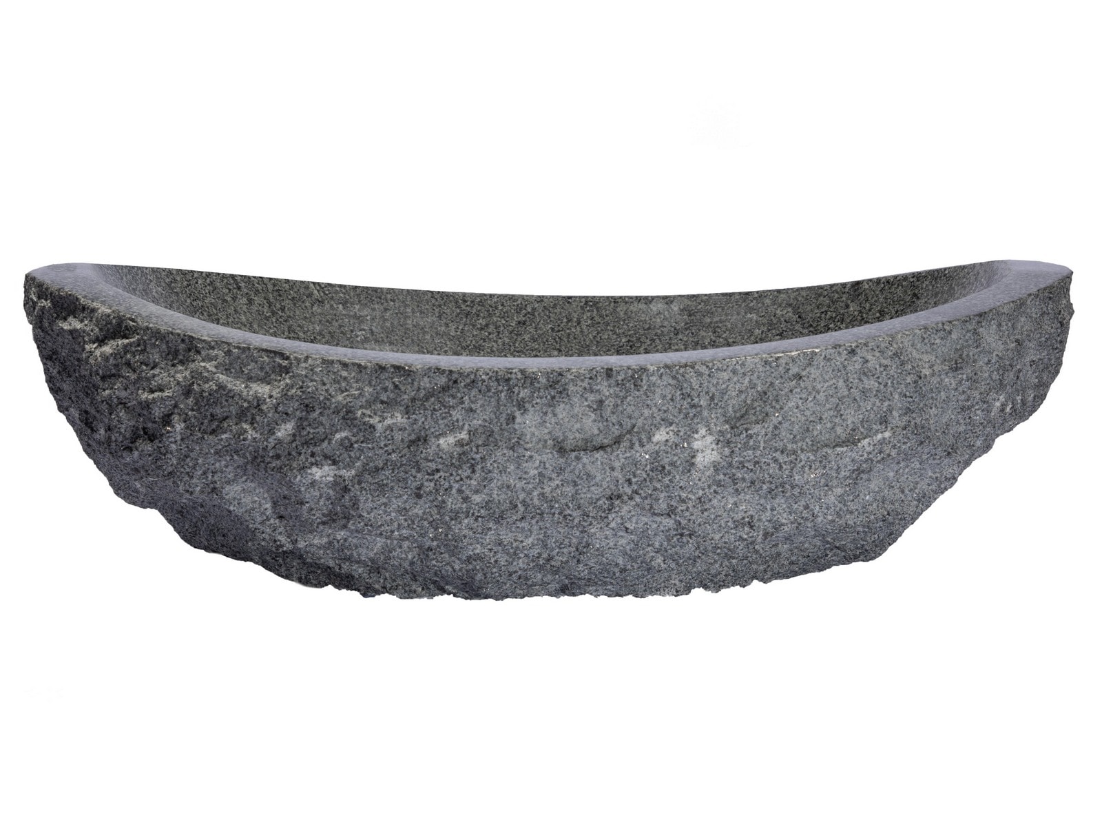 Eden Bath EBS035PD-P Granite Vessel Oval Rustic Padang Dark Granite Bathroom Sink ( 20.75-Inches x 15.25-Inches )