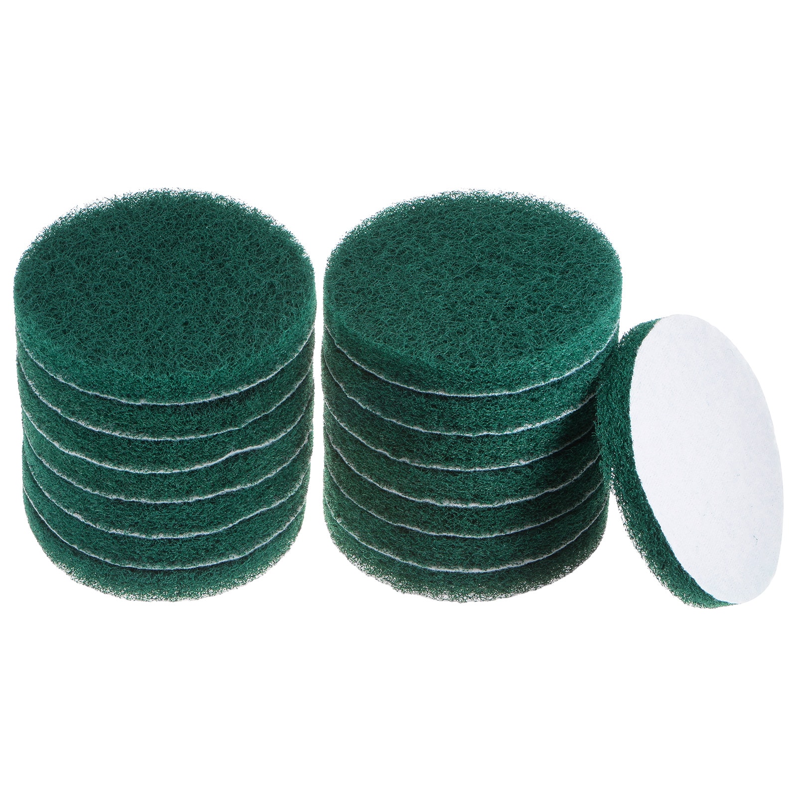 Harfington 15pcs Drill Power Brush 5 inch Tile Scrubber Scouring Pads 180-240 Grit for Bathroom Kitchen Household Cleaning