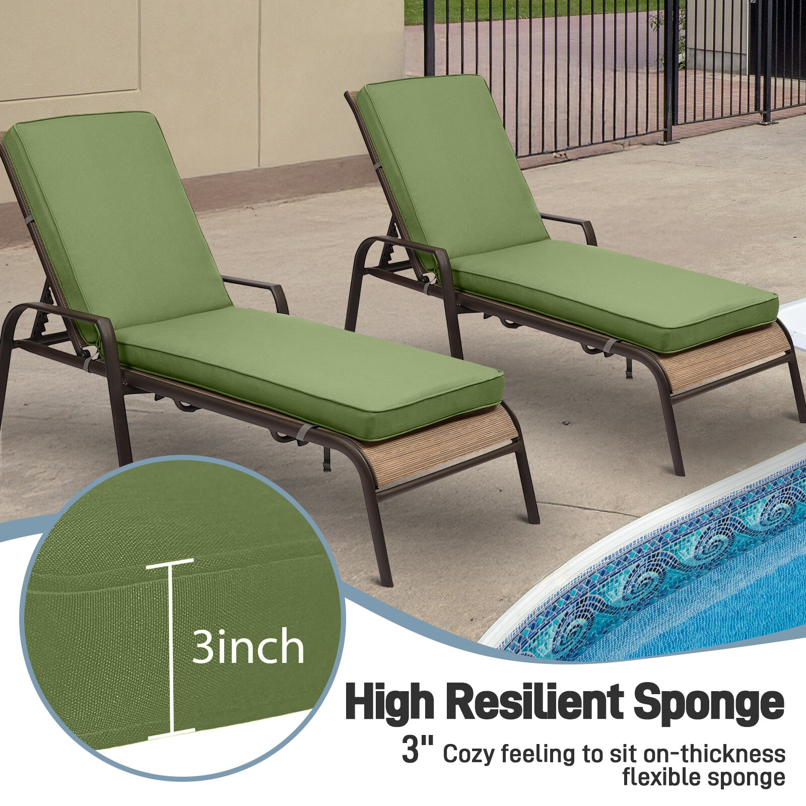 Aoodor A060-PGNGN Patio-Furniture-Cushions - View #4