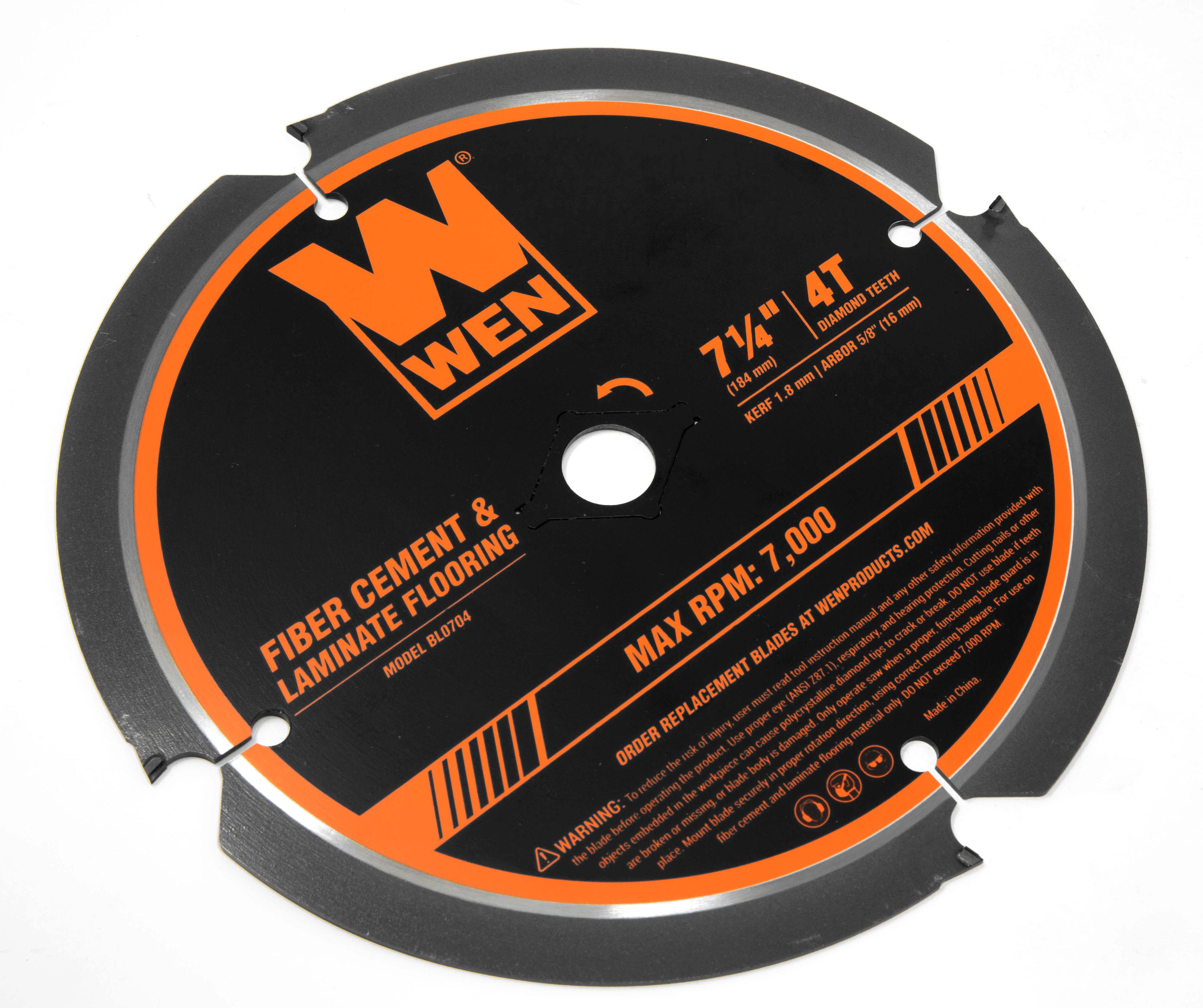 WEN WEN Saw Blades 7-1/4-in 4-Tooth Diamond Circular Saw Blade BL0704 ...