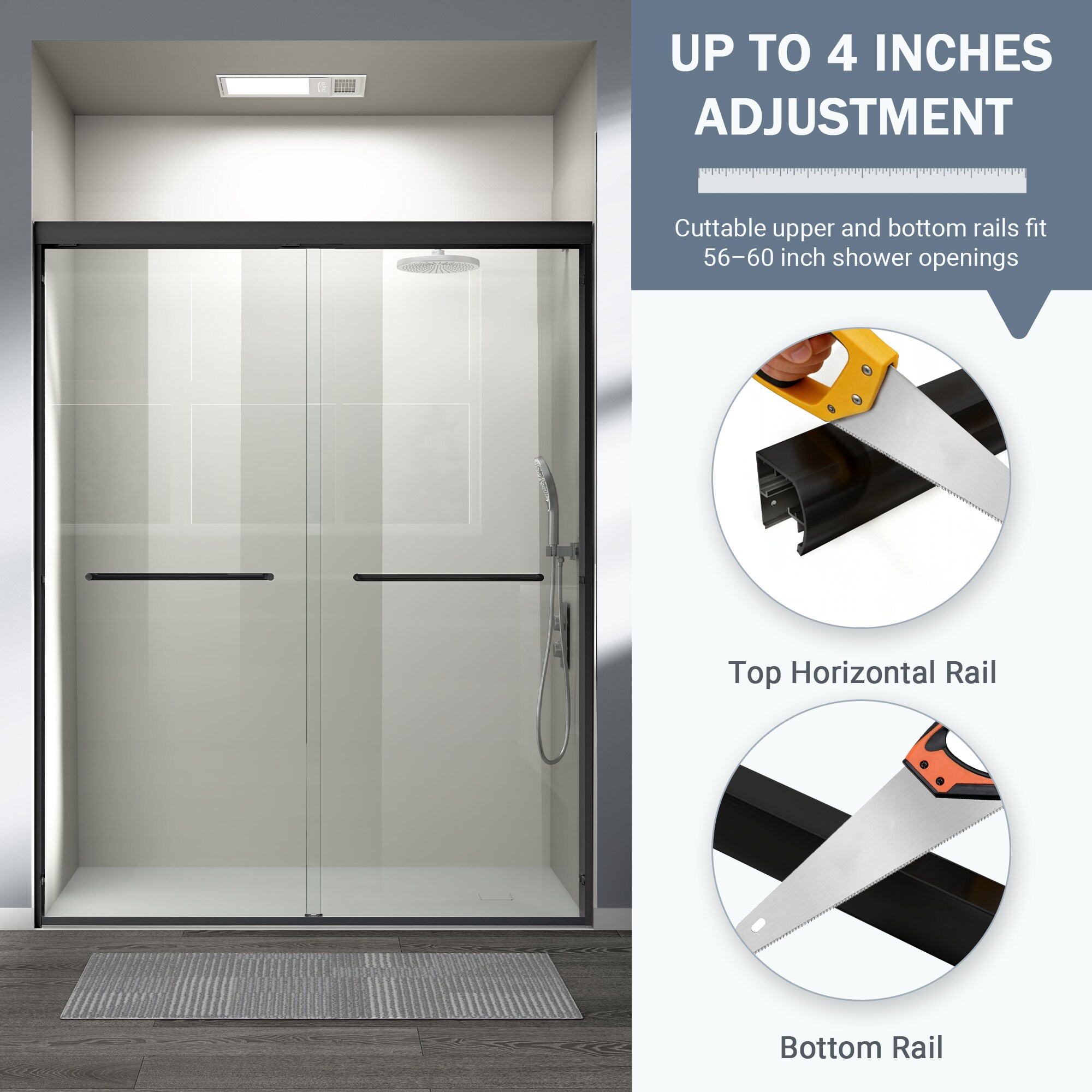 GLANZEND 6514RGQET Shower-Doors - View #4