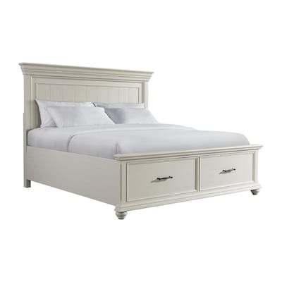 Picket House Furnishings Brooks White, Chelsea King Bed With Storage Footboard