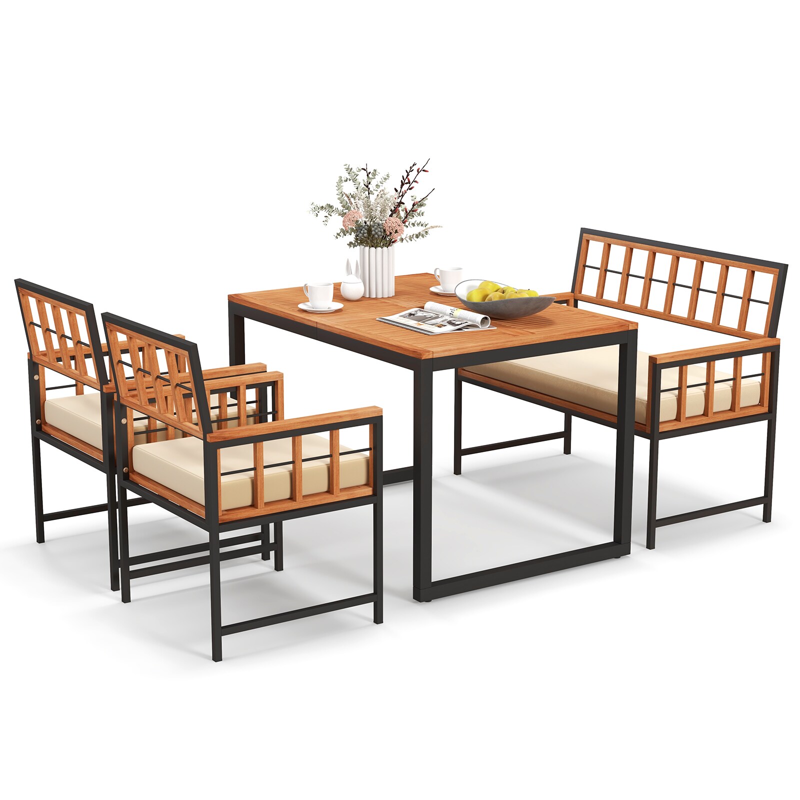 Forclover HBV-71668BN Patio-Dining-Sets - View #9