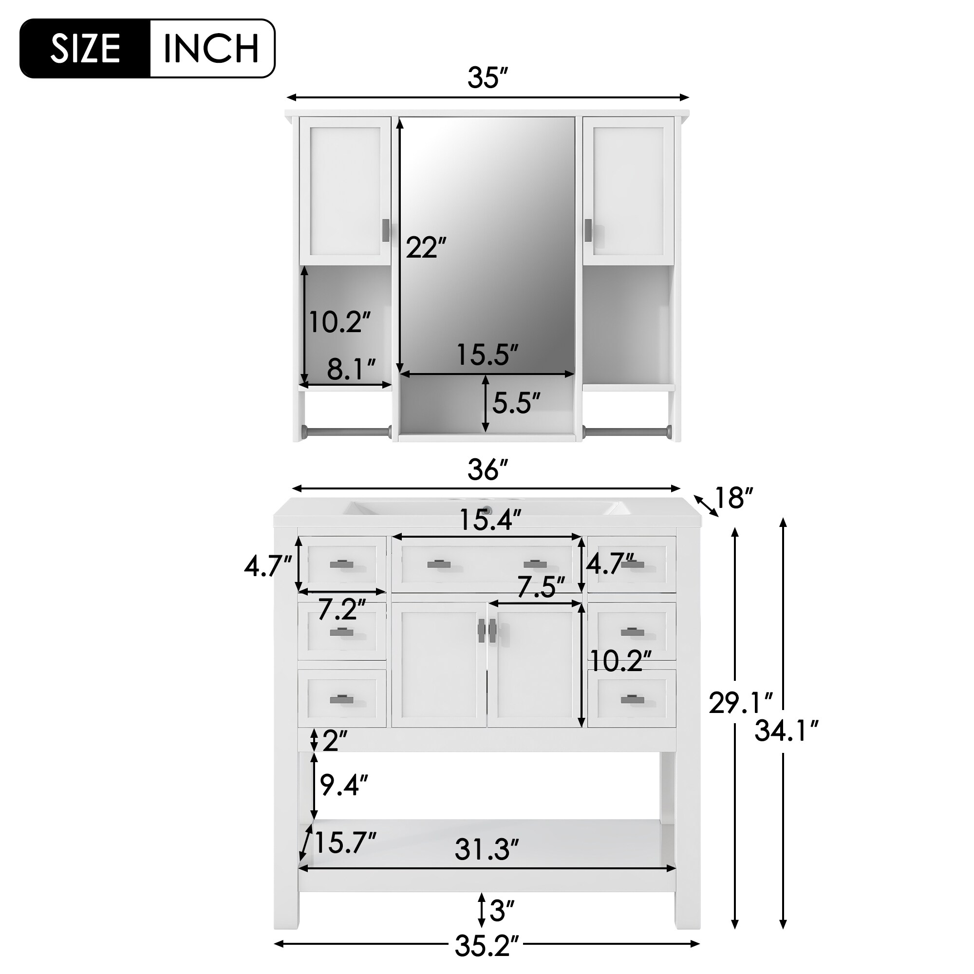 Tatayosi T125AAK-1 Bath-Vanity-Combo - View #18
