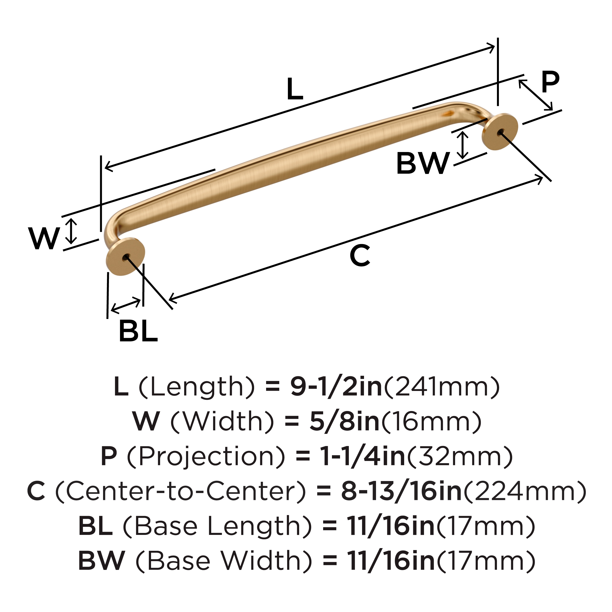 Amerock BP36987CZ Cabinet-Pulls - View #3
