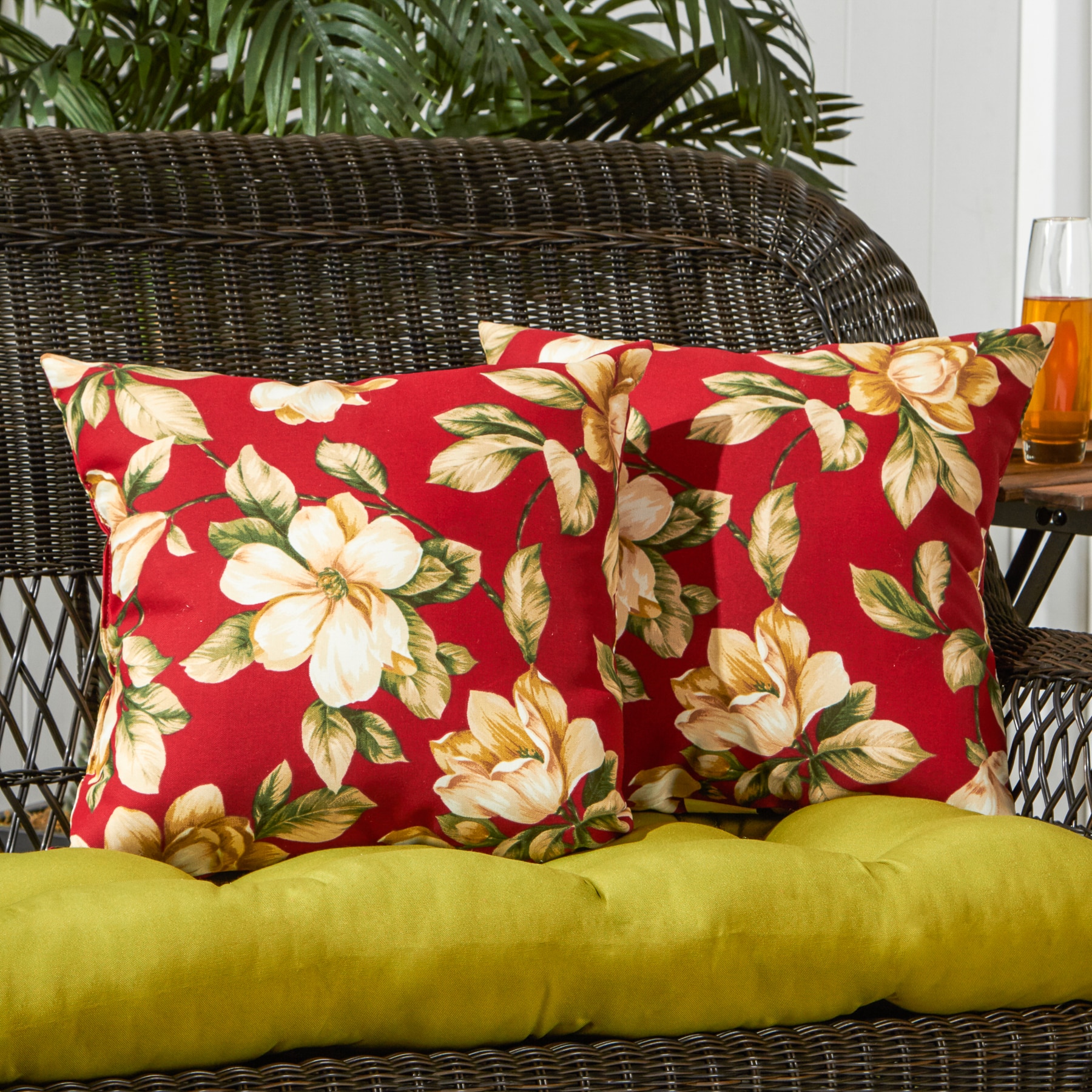 Greendale Home Fashions OC4803S2-ROMFLOR Outdoor-Accent-Pillows - View #5