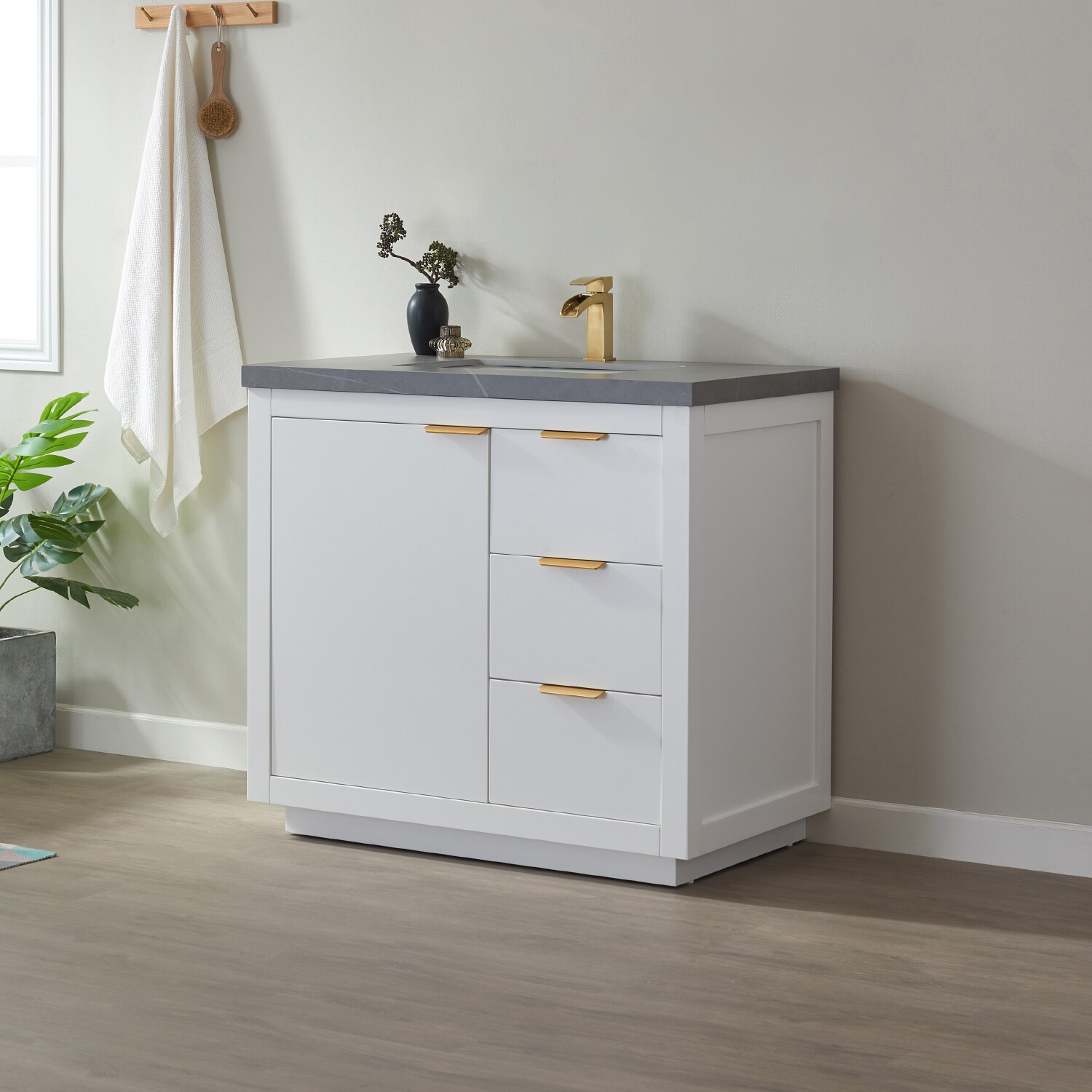 Vinnova 701536-WH-ALB-NM Bath-Vanity-Combo - View #2