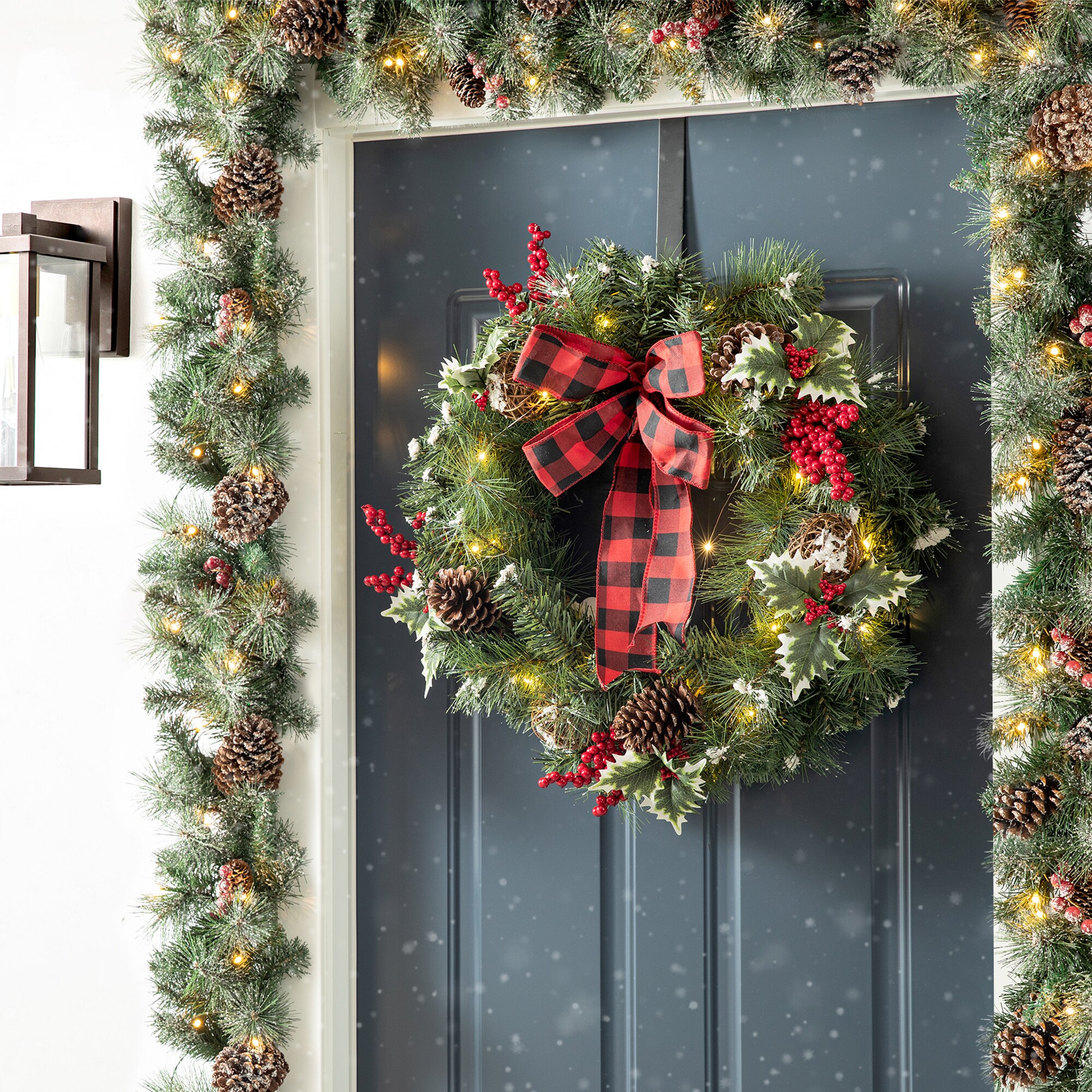 Glitzhome GH2005500038 Artificial-Christmas-Wreaths - View #7