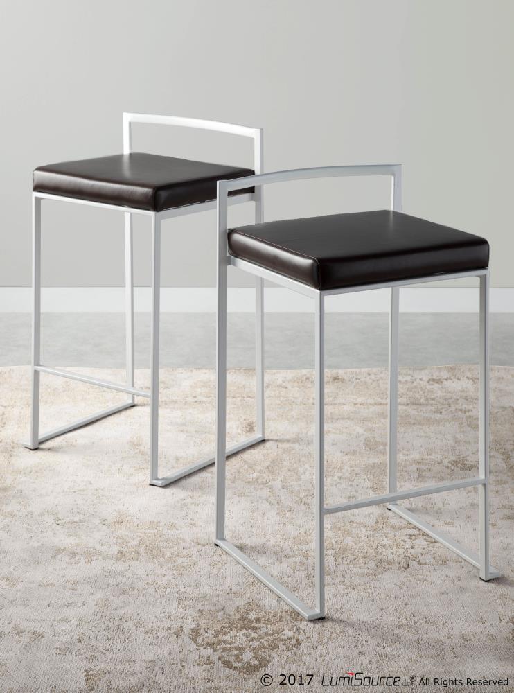 LumiSource B26-FUJI W+BN2 stools - View #2