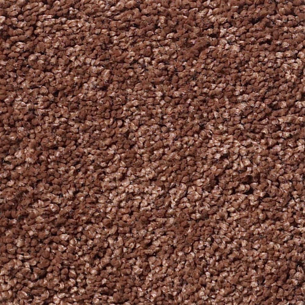 STAINMASTER 7L791-620-SAMP (Sample) Unmatched Beauty II Rich Henna Brown 58.5-oz sq yard Nylon Textured Indoor Carpet