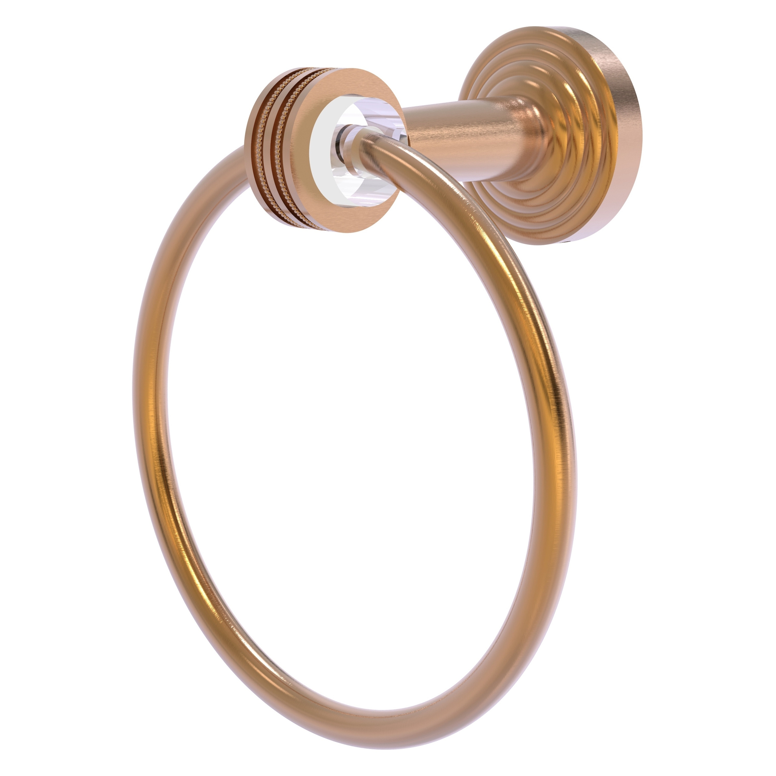 Allied Brass PB-16D-BBR Pacific Beach Brushed Bronze Wall mount Single Towel Ring