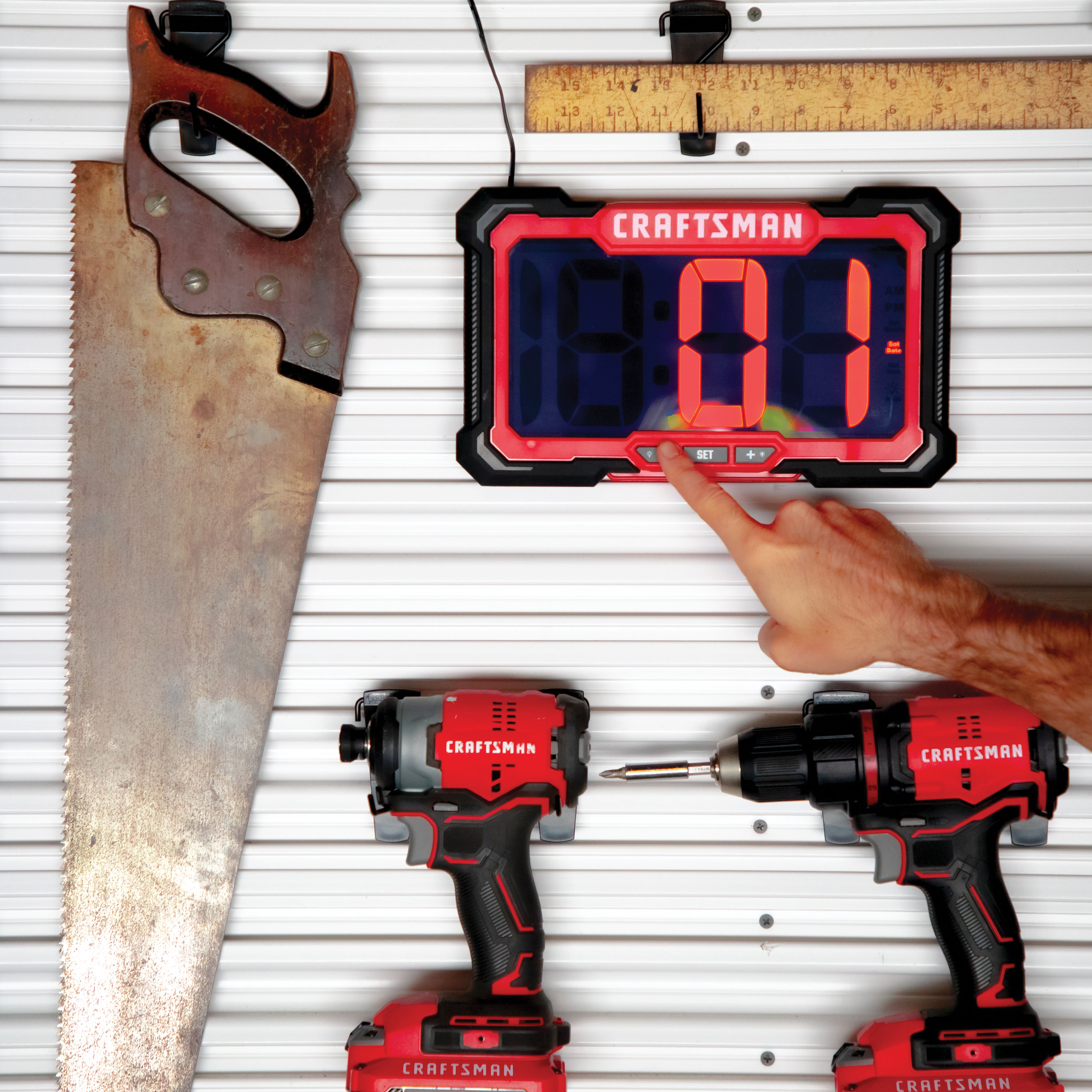 CRAFTSMAN CMXWDCR75095M Indoor-Outdoor-Clocks - View #10