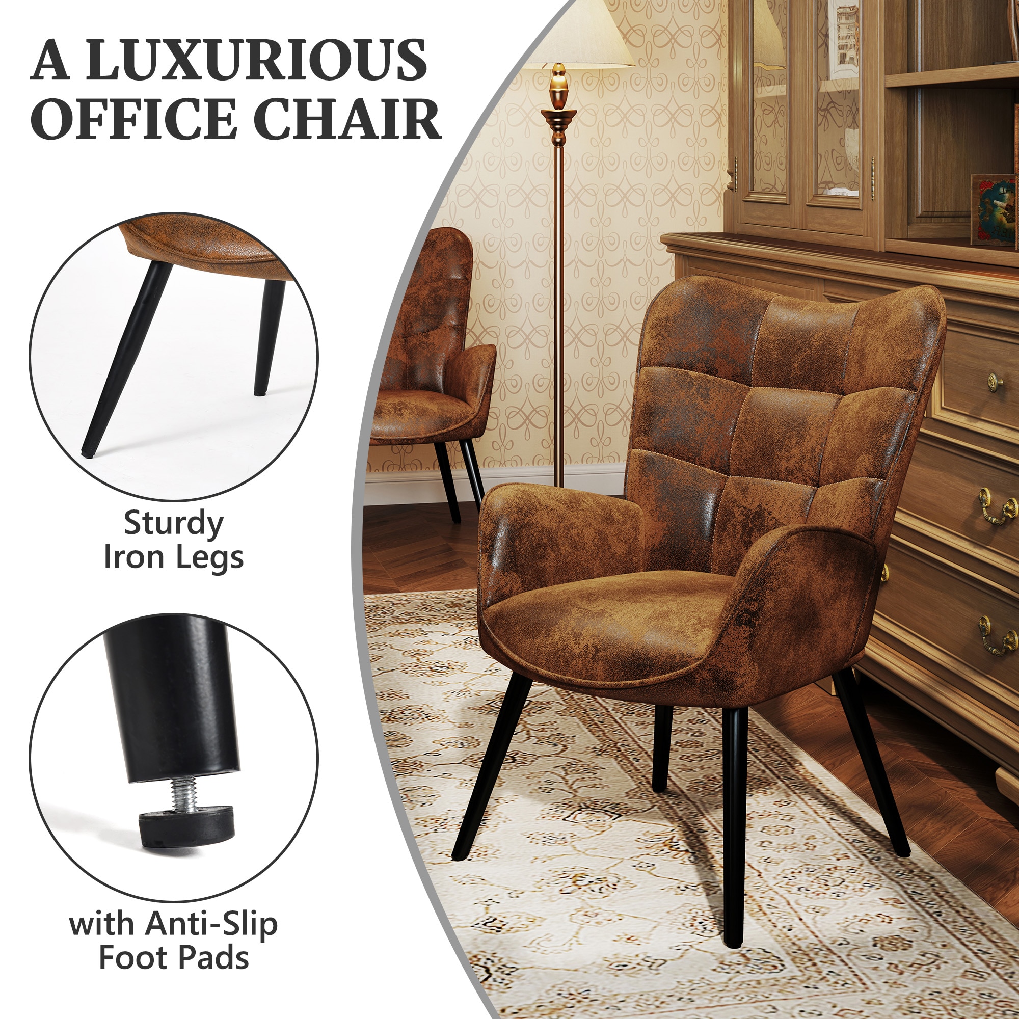 Homy Casa KAN WALNUT Office-Chairs - View #6
