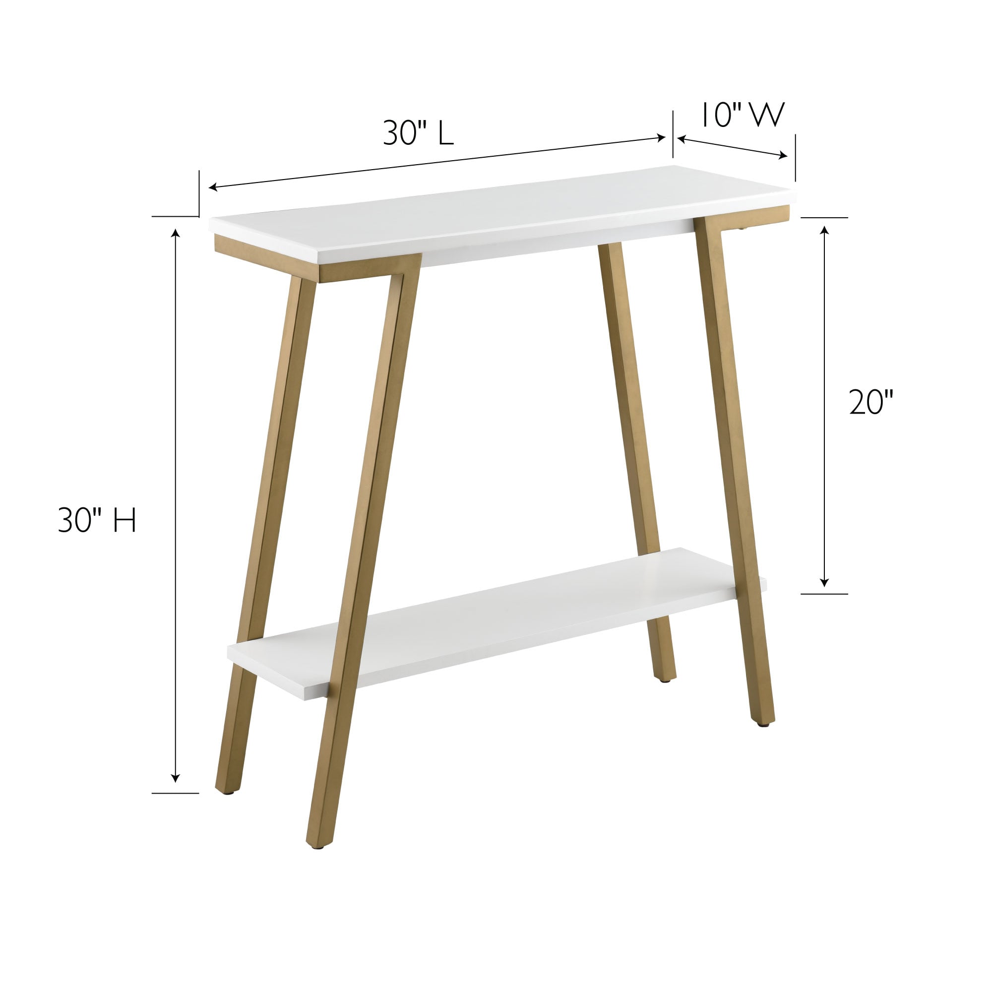 Leick Home 11431-WT Console-Sofa-Tables - View #3