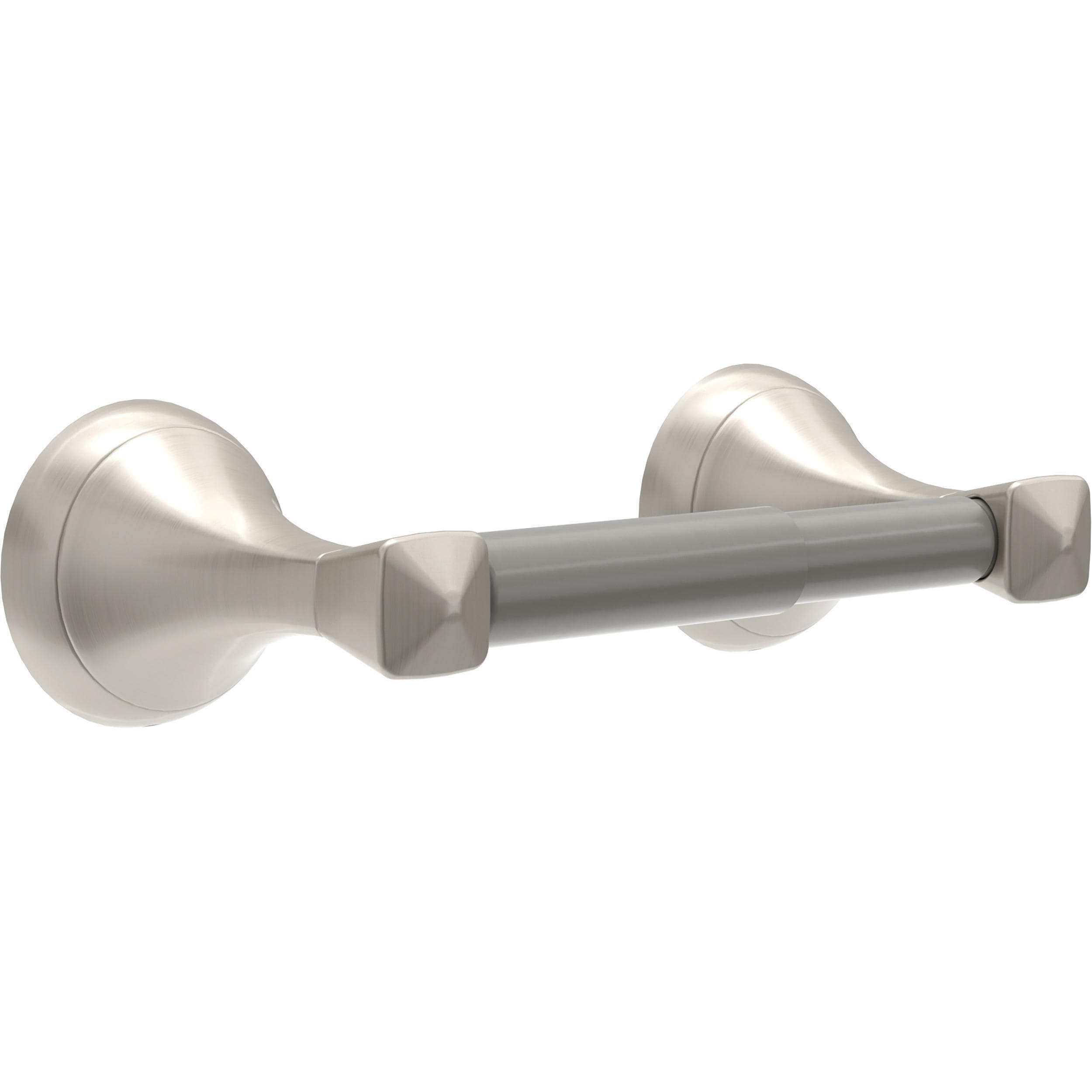 Delta Flynn Brushed Nickel Wall Mount Single Post Toilet Paper Holder in  the Toilet Paper Holders department at