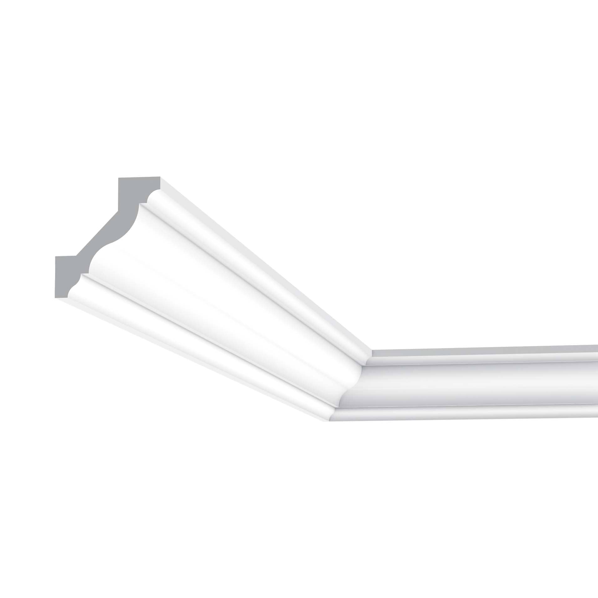 Orac Decor CX110-11PACK 2-1/4-in x 78-in Primed Polystyrene Crown Moulding 11 -Pack