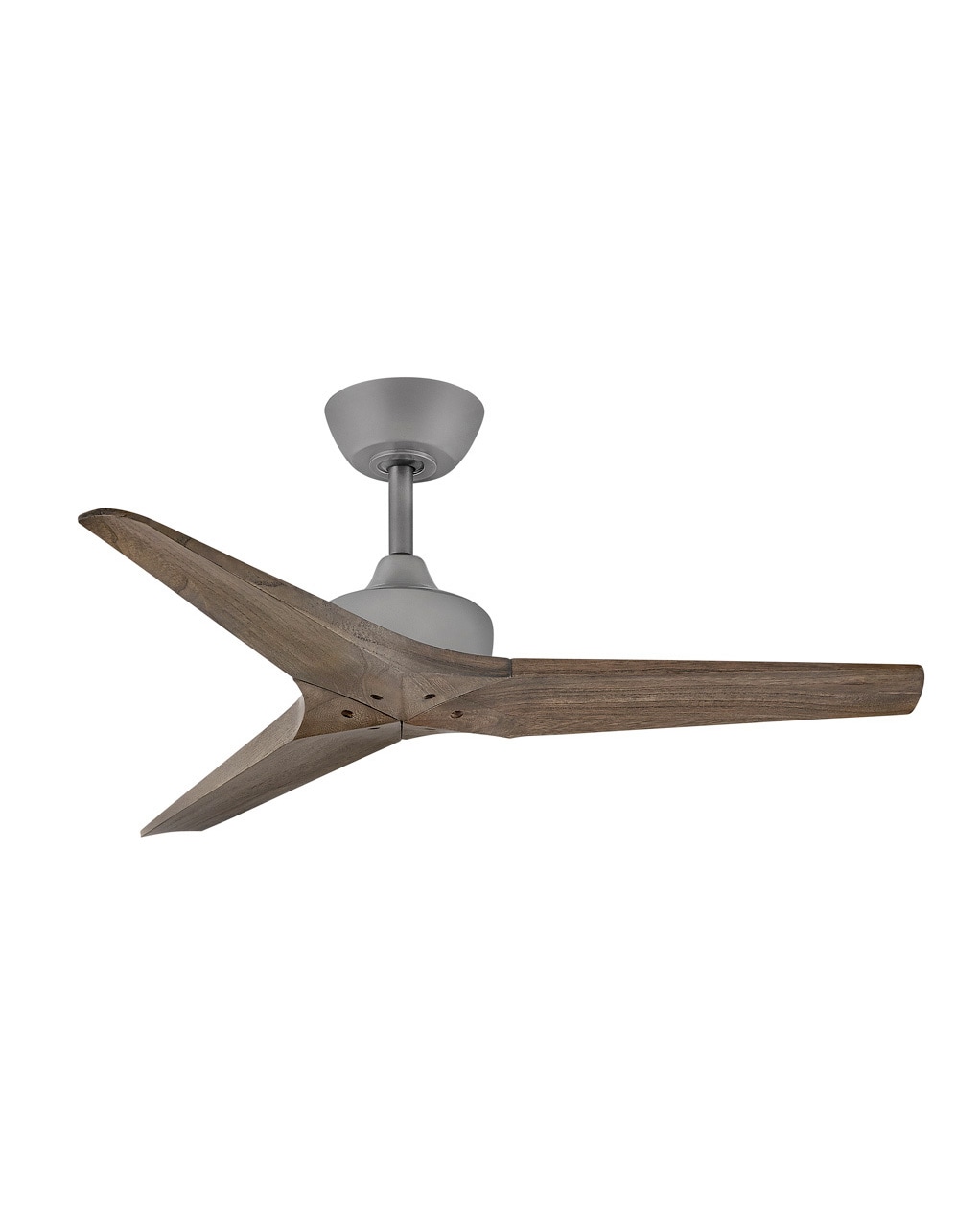 Hinkley 903744FGT-NDD Chisel 44-in Smart Graphite with Driftwood Blades Ceiling Fan Without Light - Remote Included ( 3 -Blade )