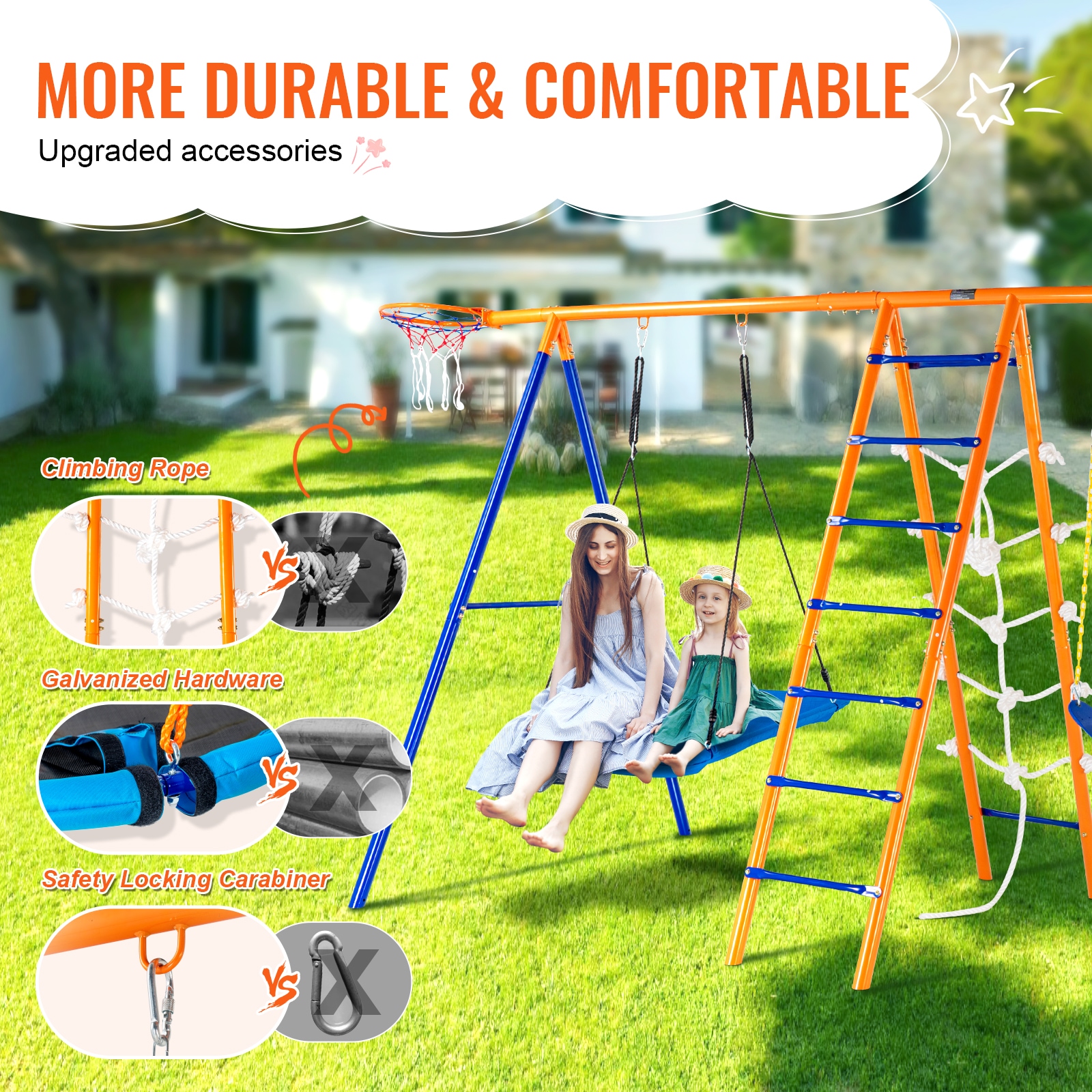 VEVOR SCAXQQTZ4RW004497V0 Playset-Swings - View #4