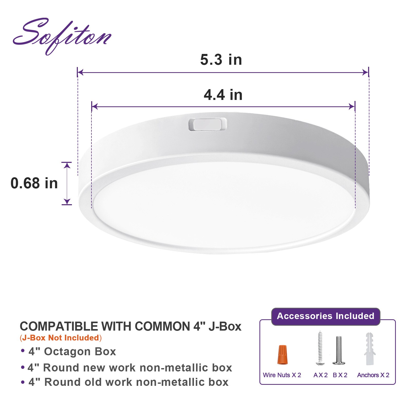 Sofiton MRFM511-5CCT-1PK flushmounts - View #3