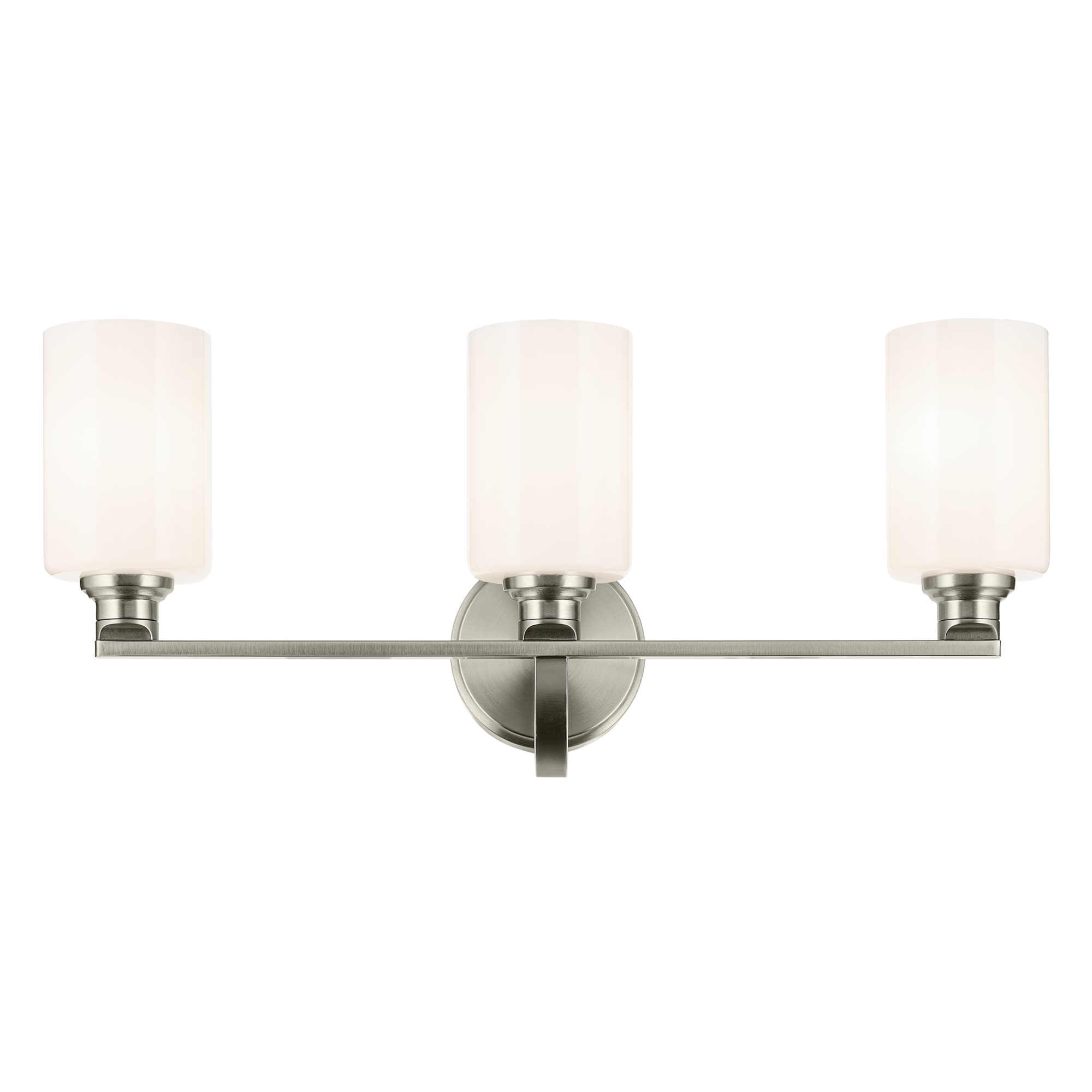 Kichler 55226NI Gioe 24.25-in 3 -Light Brushed Nickel Modern/contemporary Vanity light
