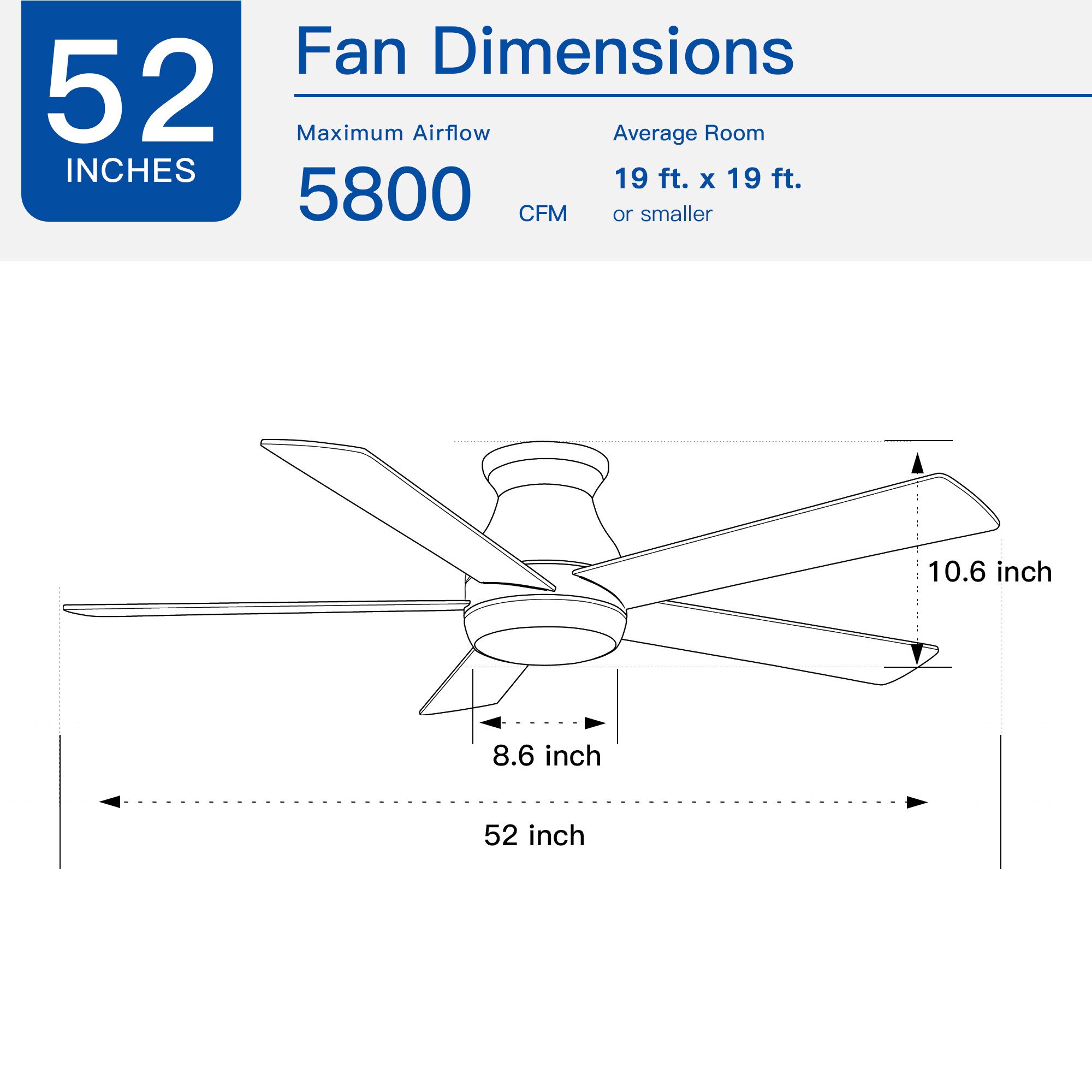 Tenleaf LIGHT0413-66-1 Ceiling-Fans - View #4