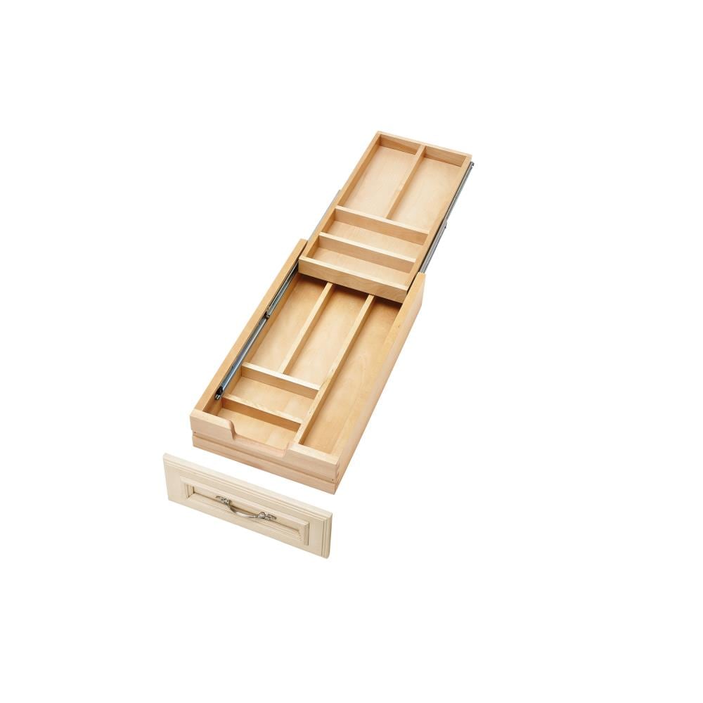 Rev-A-Shelf 4WTCD-15SC-1 21-in x 11.5-in Brown Wood Cutlery Drawer Kit