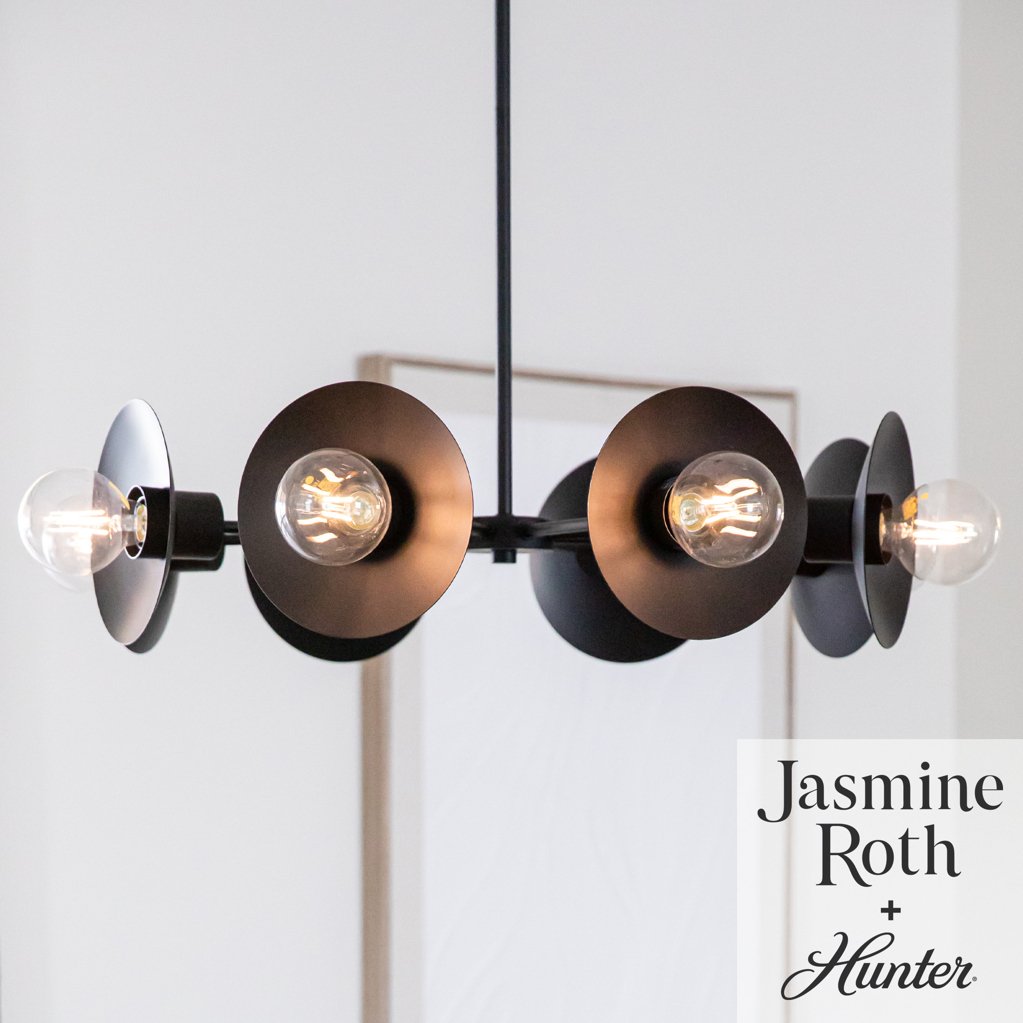 Fernando Matte Black 8-Light Sputnik Chandelier