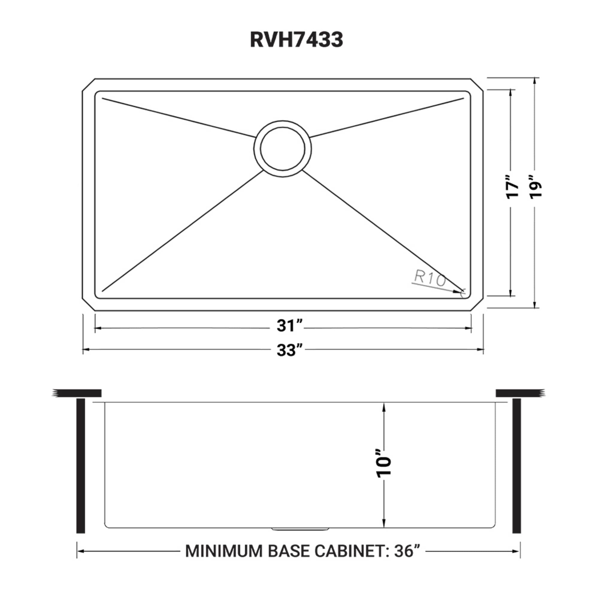 Ruvati RVH7433 Kitchen-Sinks - View #16
