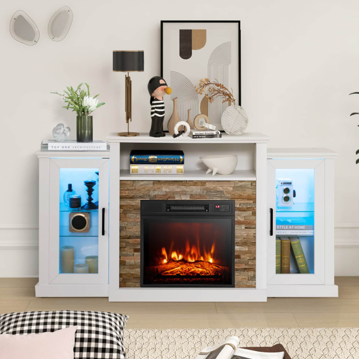Clihome CL-FP10181WH Electric-Fireplaces - View #3