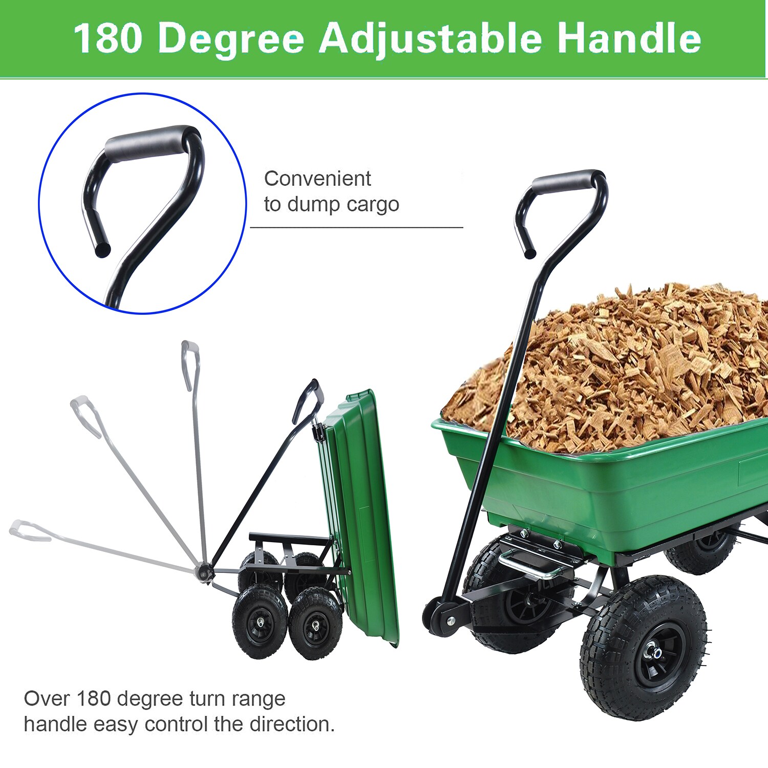 SINOFURN SYB010012GN Yard-Carts - View #8