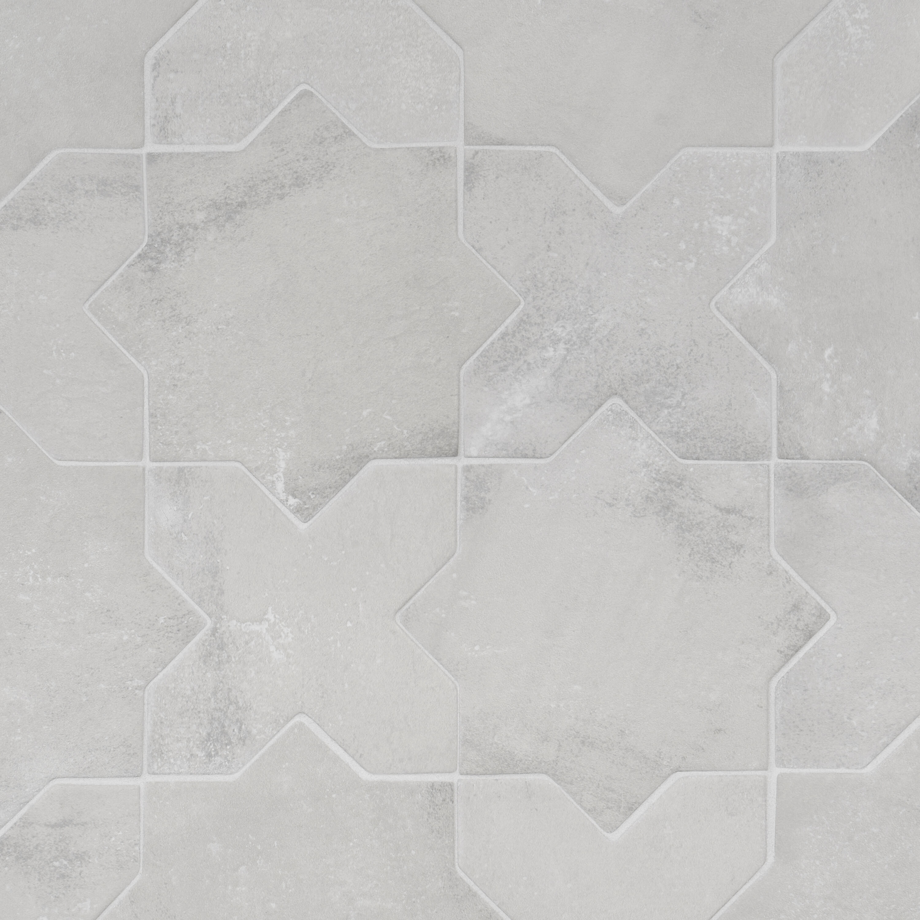 Noto Star-Crossed Gray Matte Porcelain Tile 6" x 6"