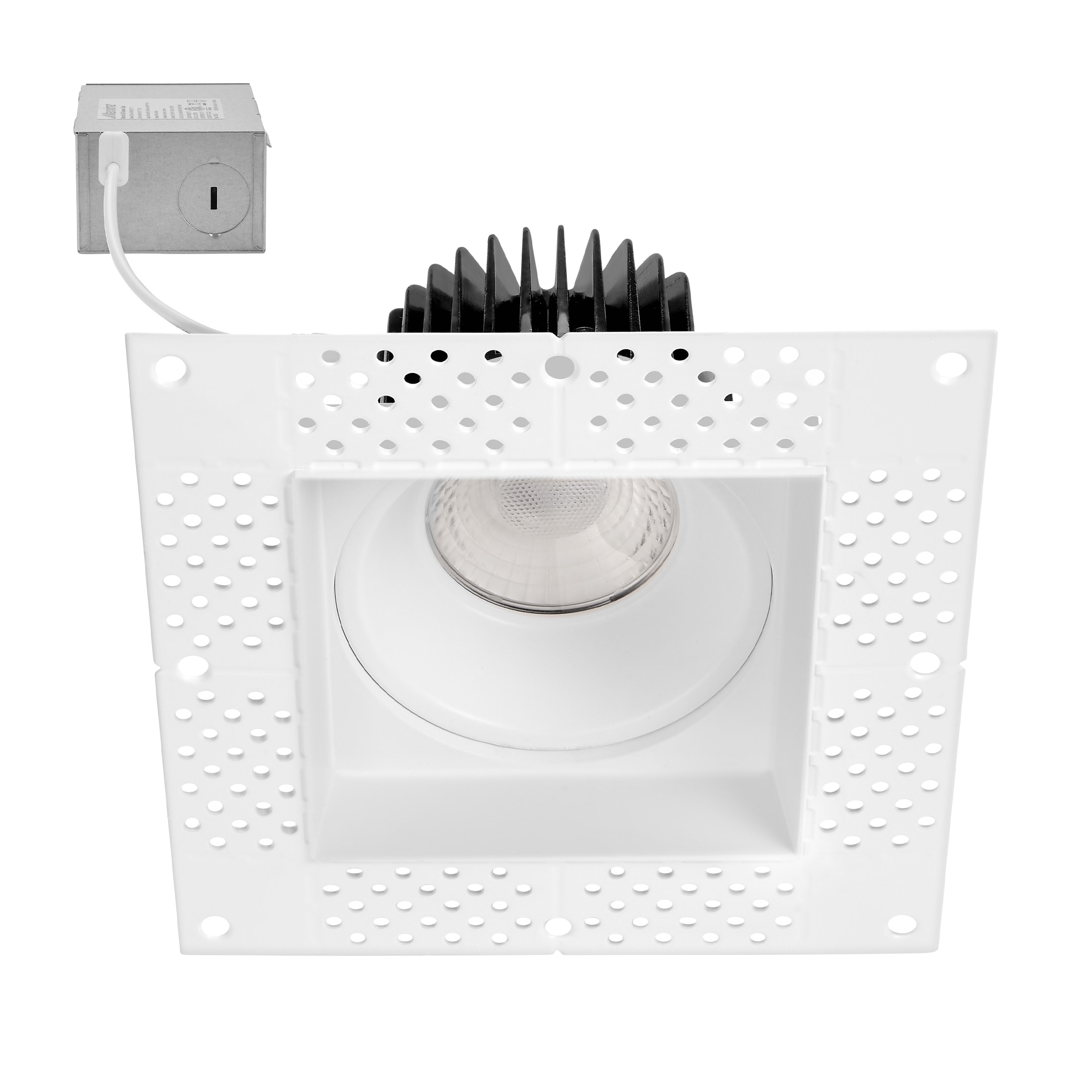 Maxxima MRL-S41555S White 4-in 1000 -Lumens Switchable white Square Dimmable LED Canless Wet rated Recessed Downlight